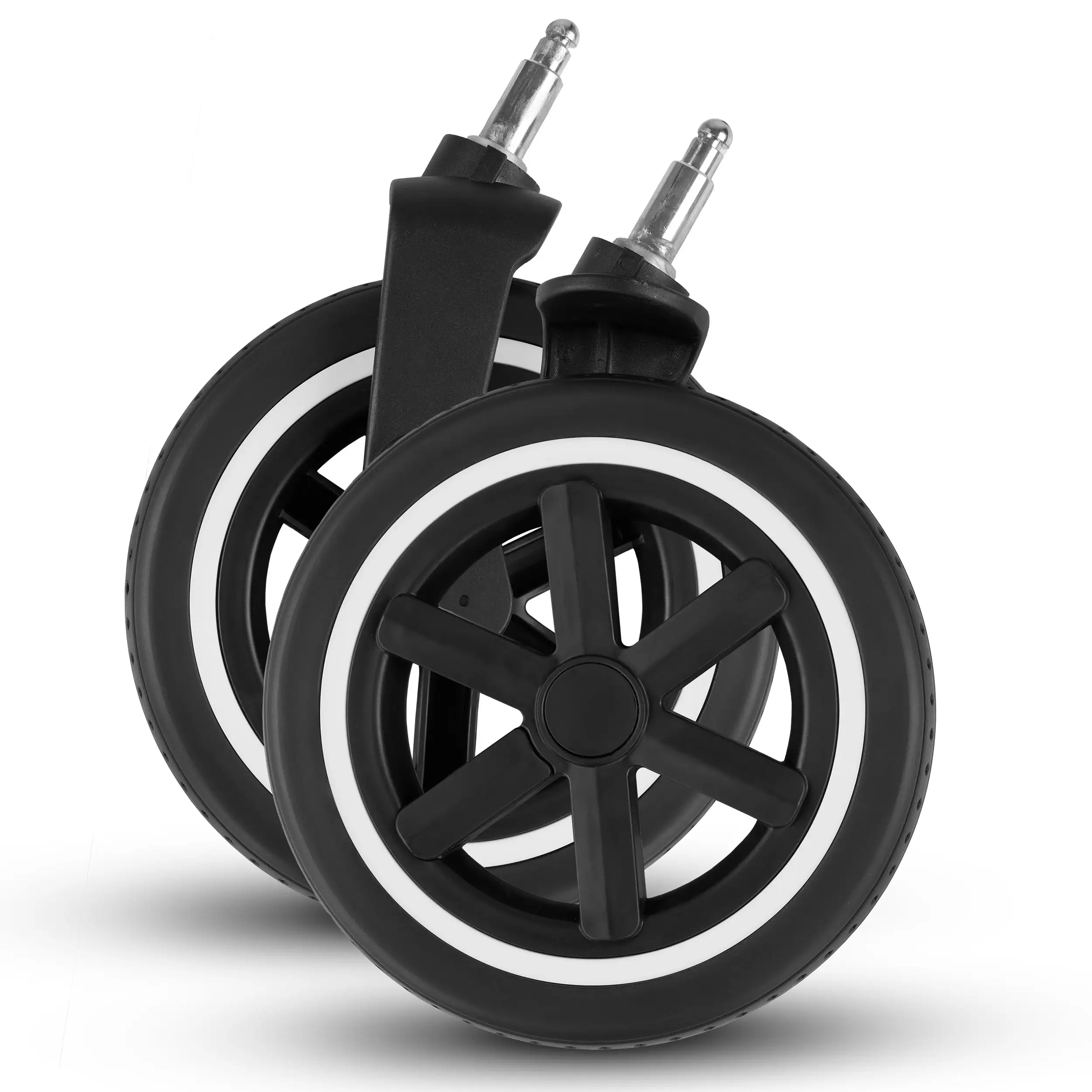 Jeu de roues avant (2 pièces) pour Samba 2 / Samba - Black / White Wall