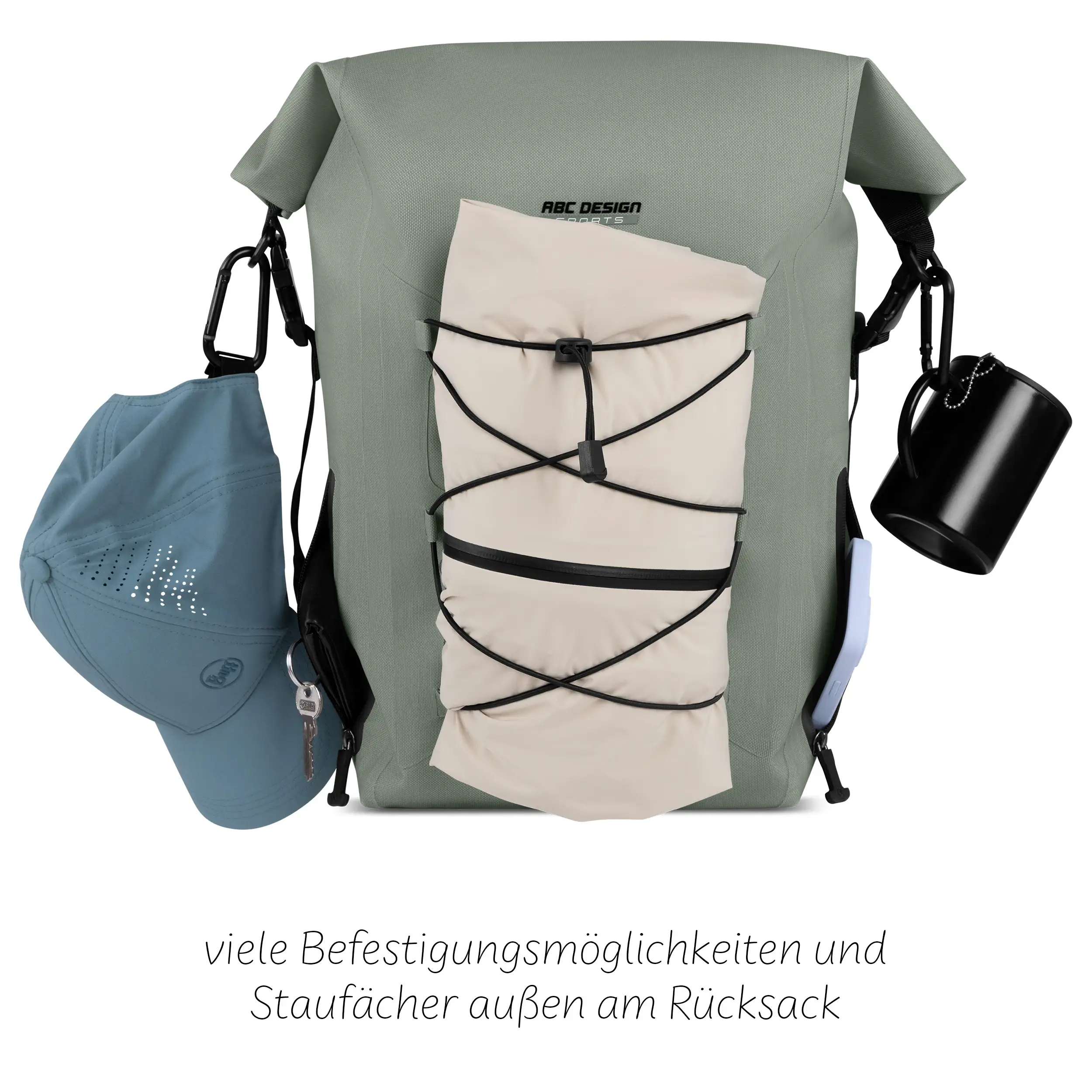 Sac à dos Premium Outdoor Lausanne 20L pour la ville et la nature - Pine