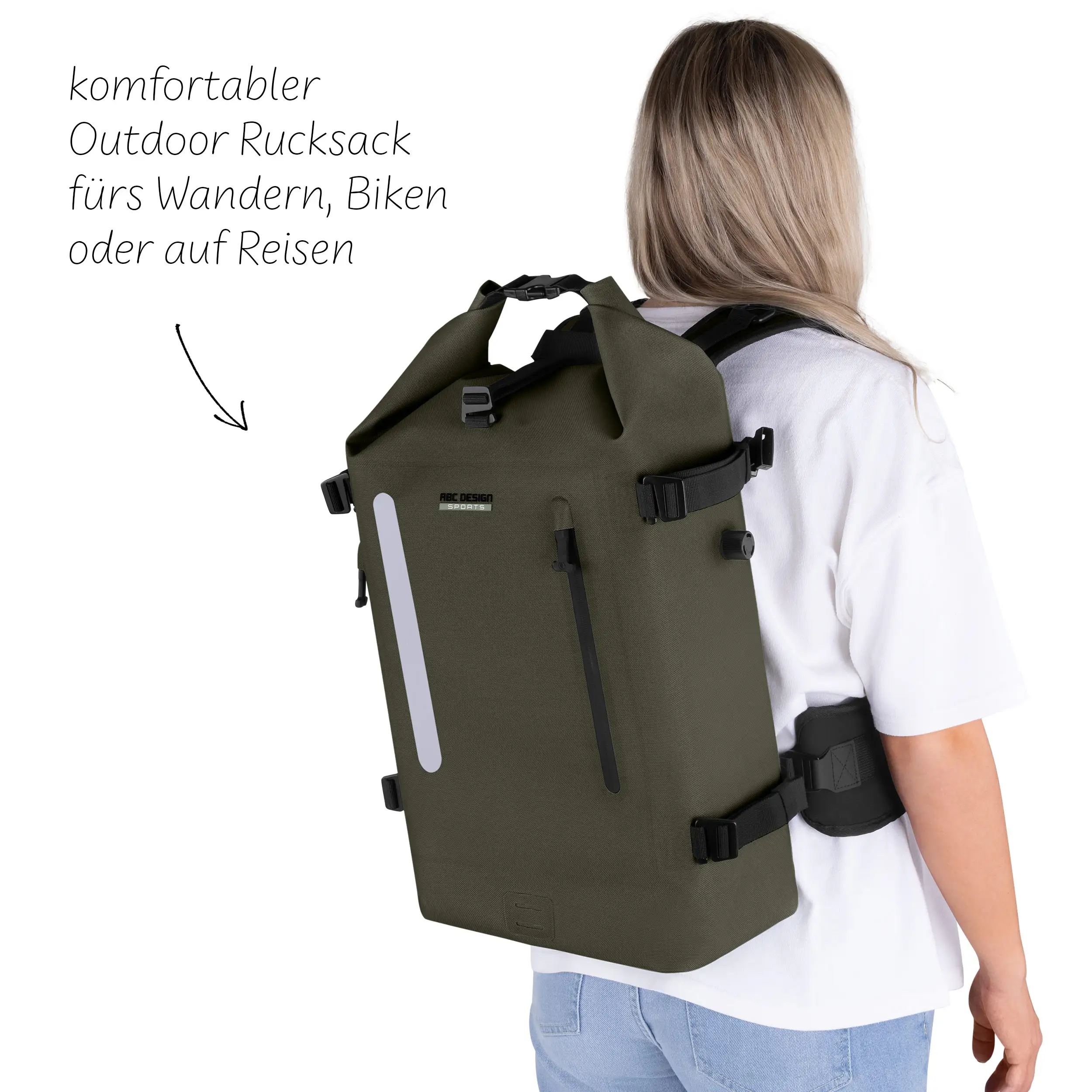 Sac à dos Outdoor Solothurn 22L pour le quotidien et l'aventure - Avocado