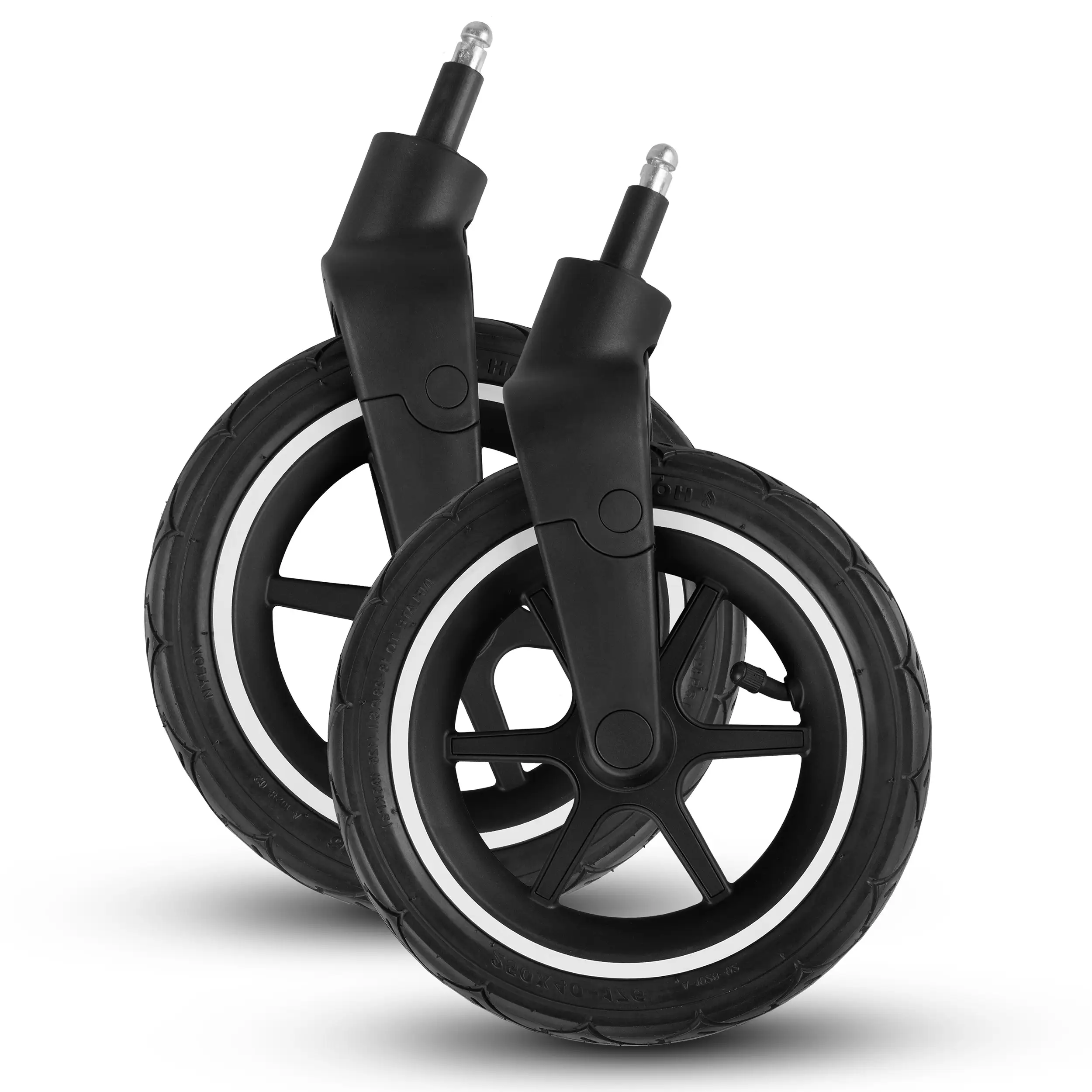 Roue avant pour remorque à vélo Tour - roues gonflables Black / White Wall