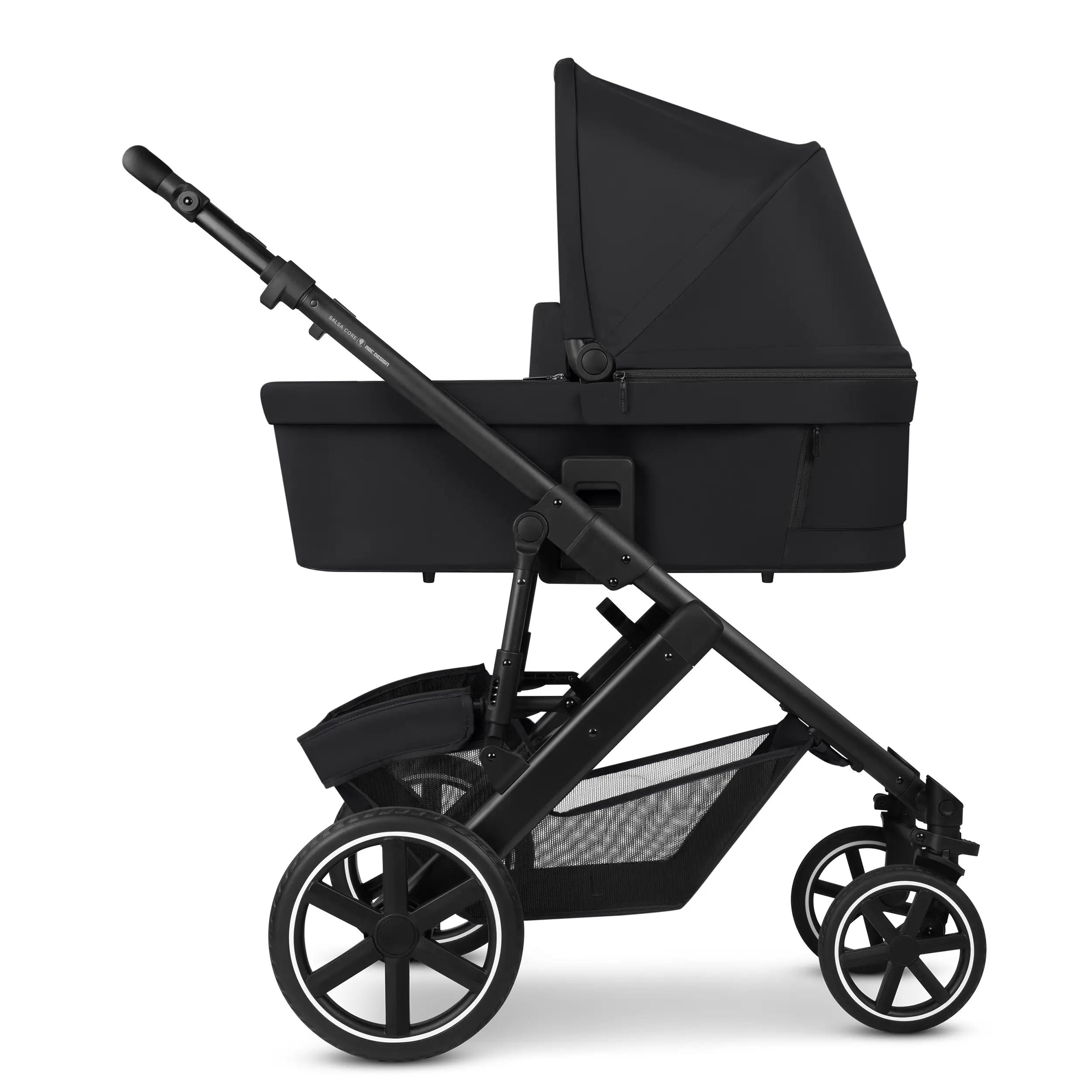 Ensemble poussette 3en1 Salsa Core avec siège auto pour bébé Calla à fonction allongée - Ink