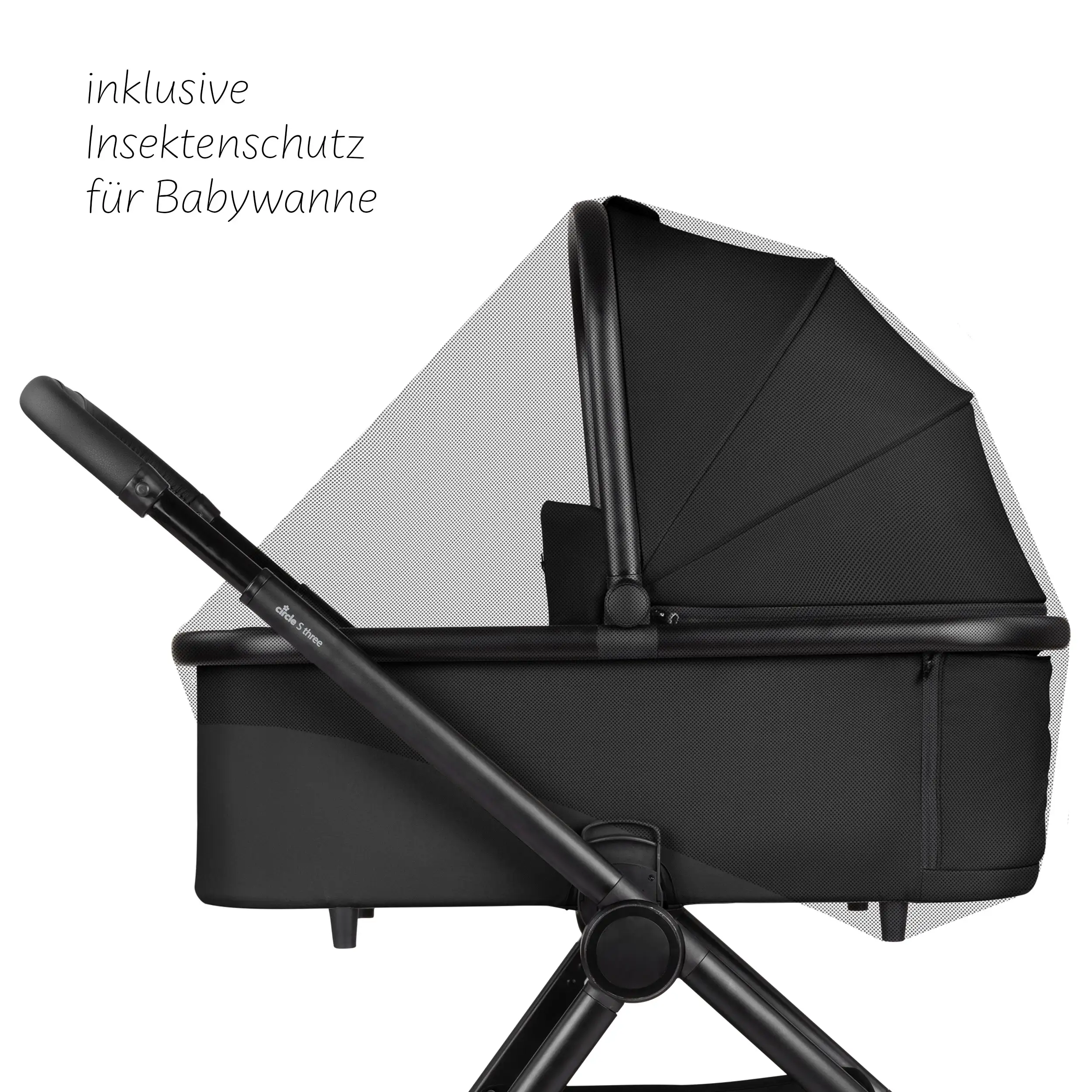  Ensemble d'accessoires pour poussette - Sac à langer, Chancelière d'hiver, Housse de pluie et Moustiquaire - Black