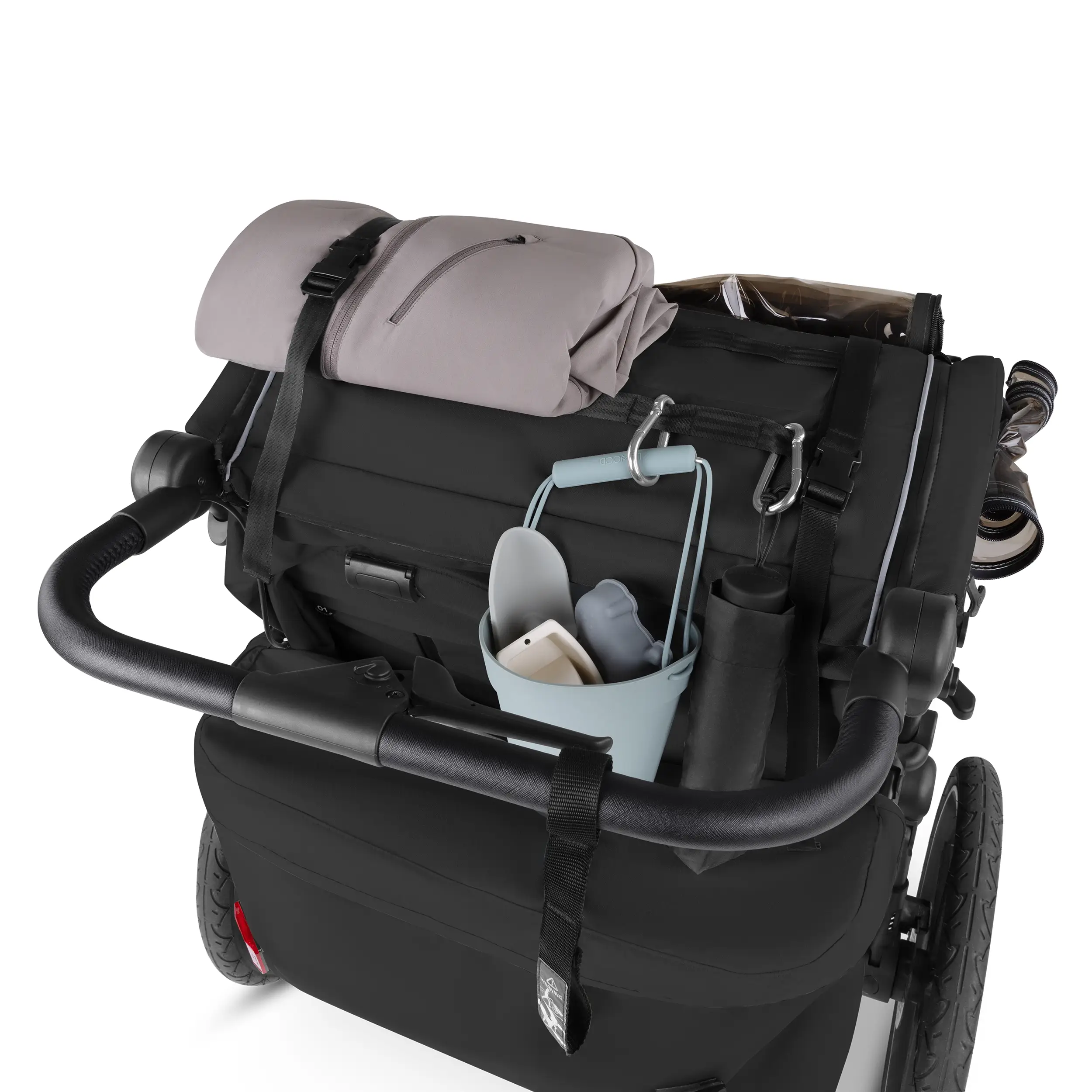 Remorque à vélo Tour avec 2 sièges confort et roues gonflables - Ink