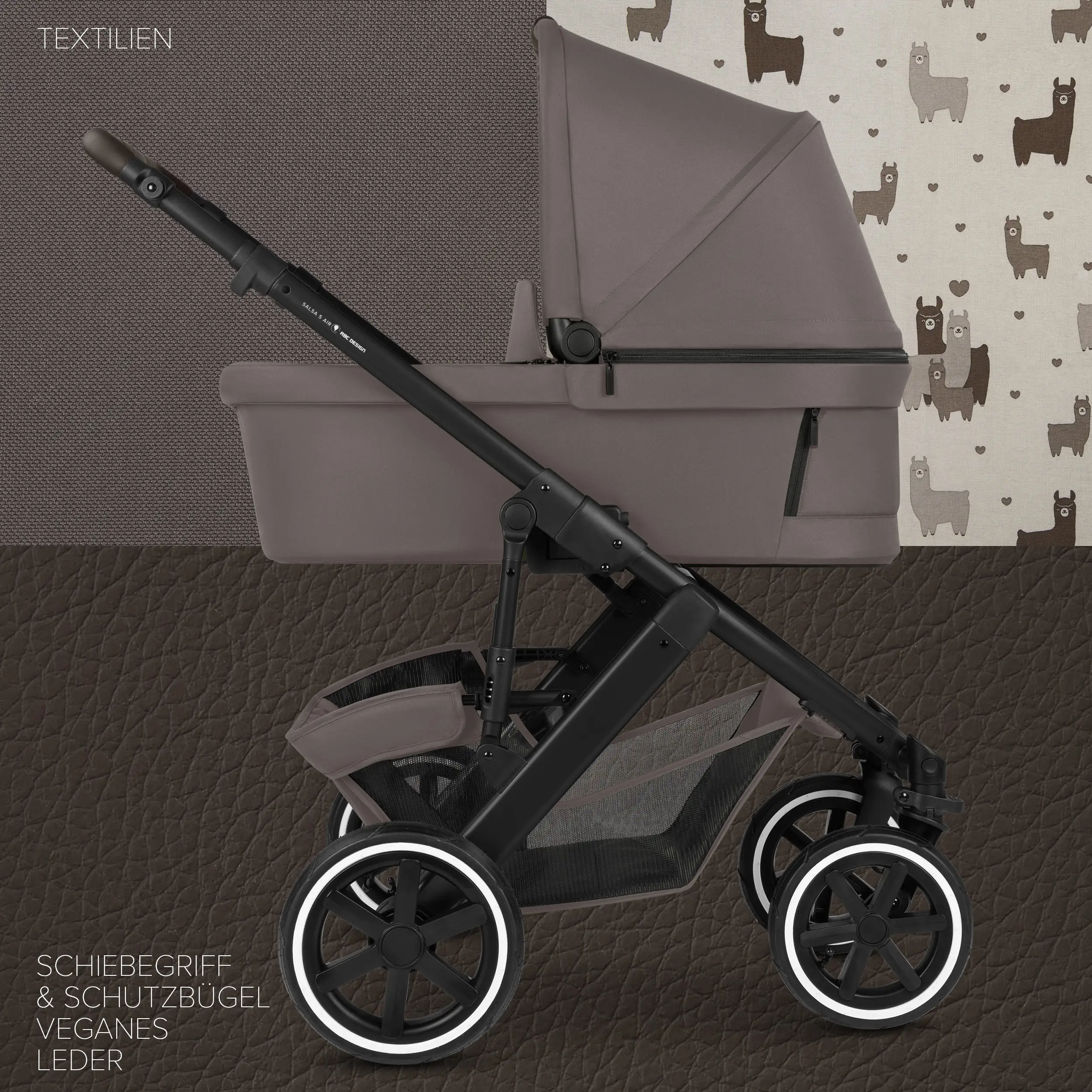 Ensemble poussette 3 en 1 Salsa 5 Air avec siège auto pour bébé - Maroon