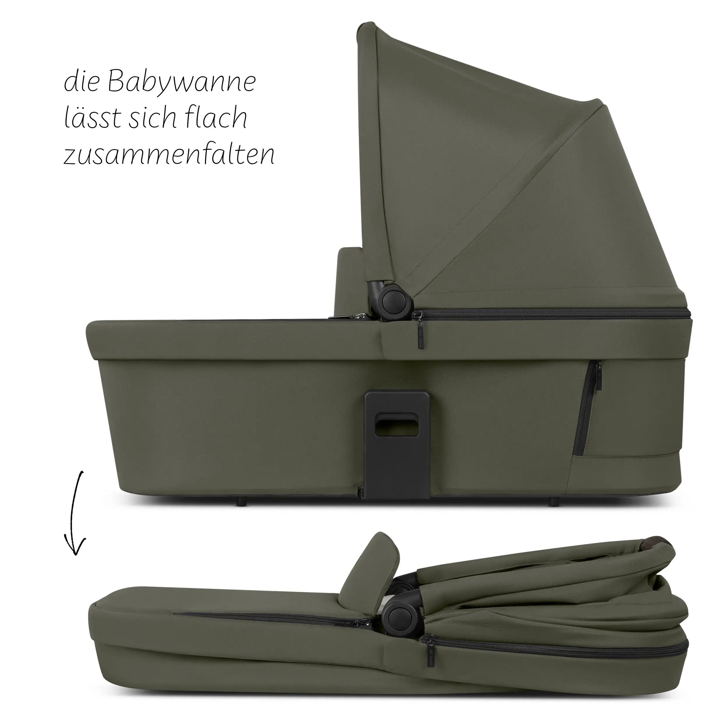 Ensemble poussette 3en1 Salsa Core avec coque auto inclinable Calla - Olive