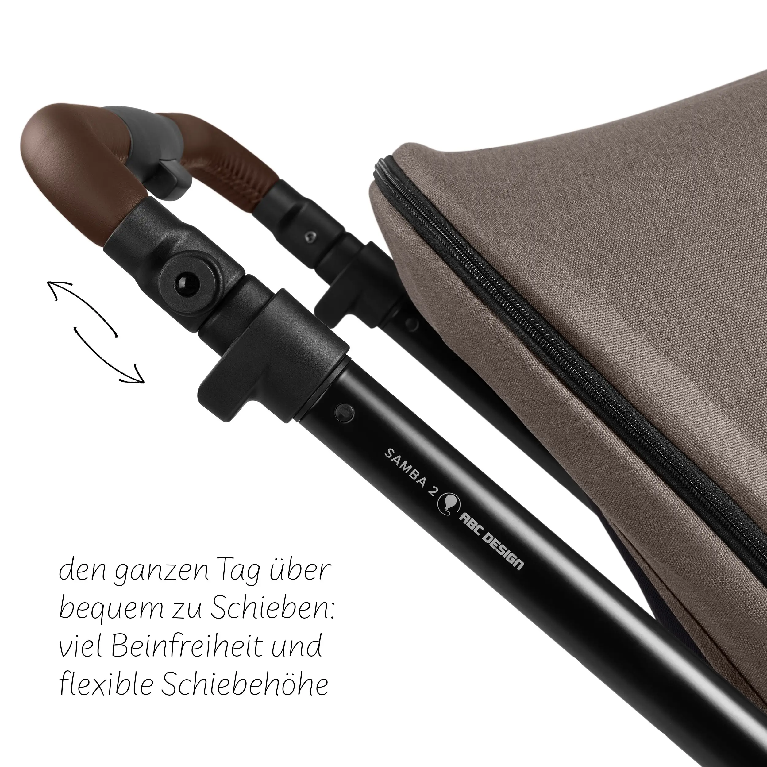 3in1-Kinderwagen-Set Samba 2 inkl. Babyschale Calla mit Liegefunktion - Nature
