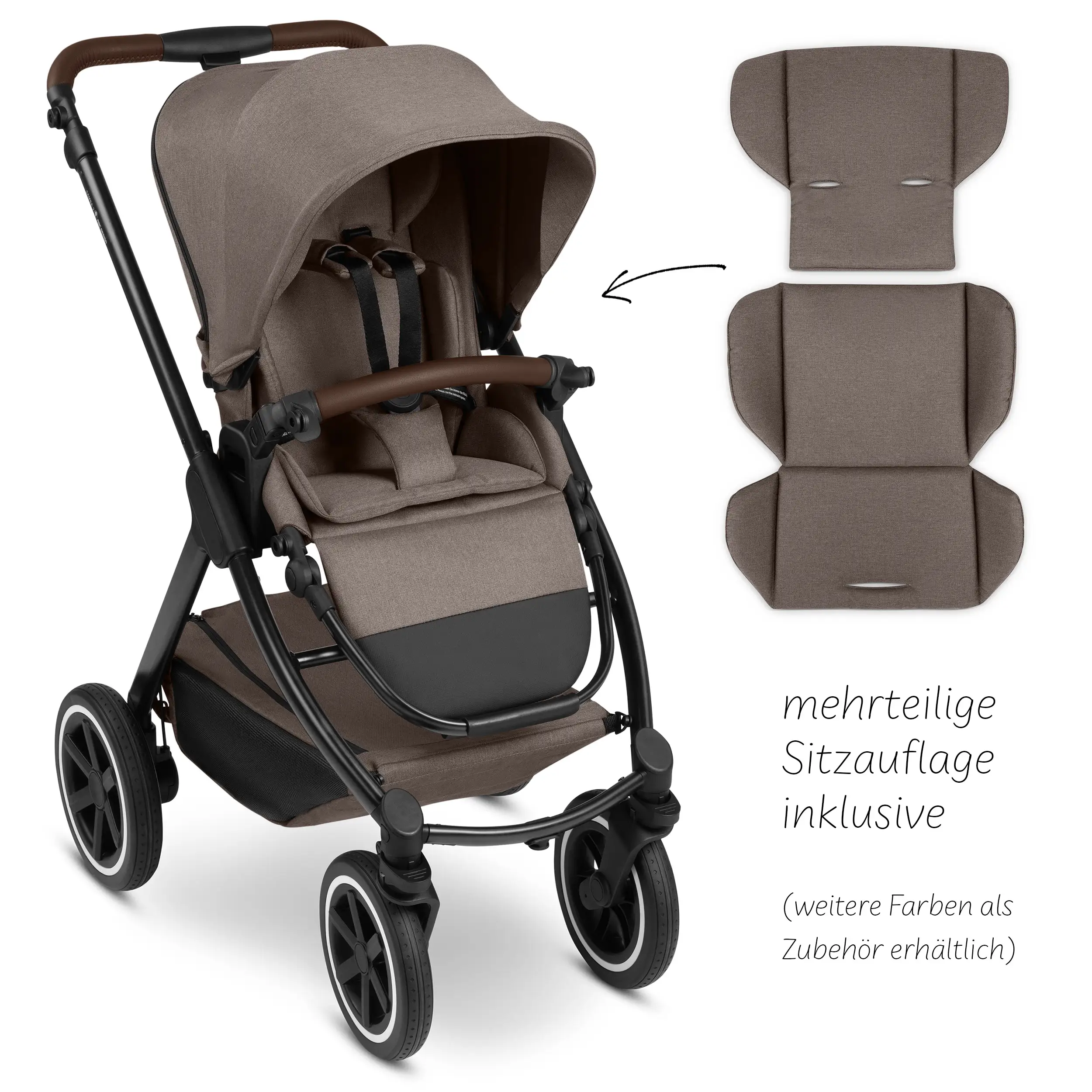 Ensemble poussette 3 en 1 Samba 2 avec siège auto pour bébé Maxi Cosi Pebble 360 Pro 2 - Nature