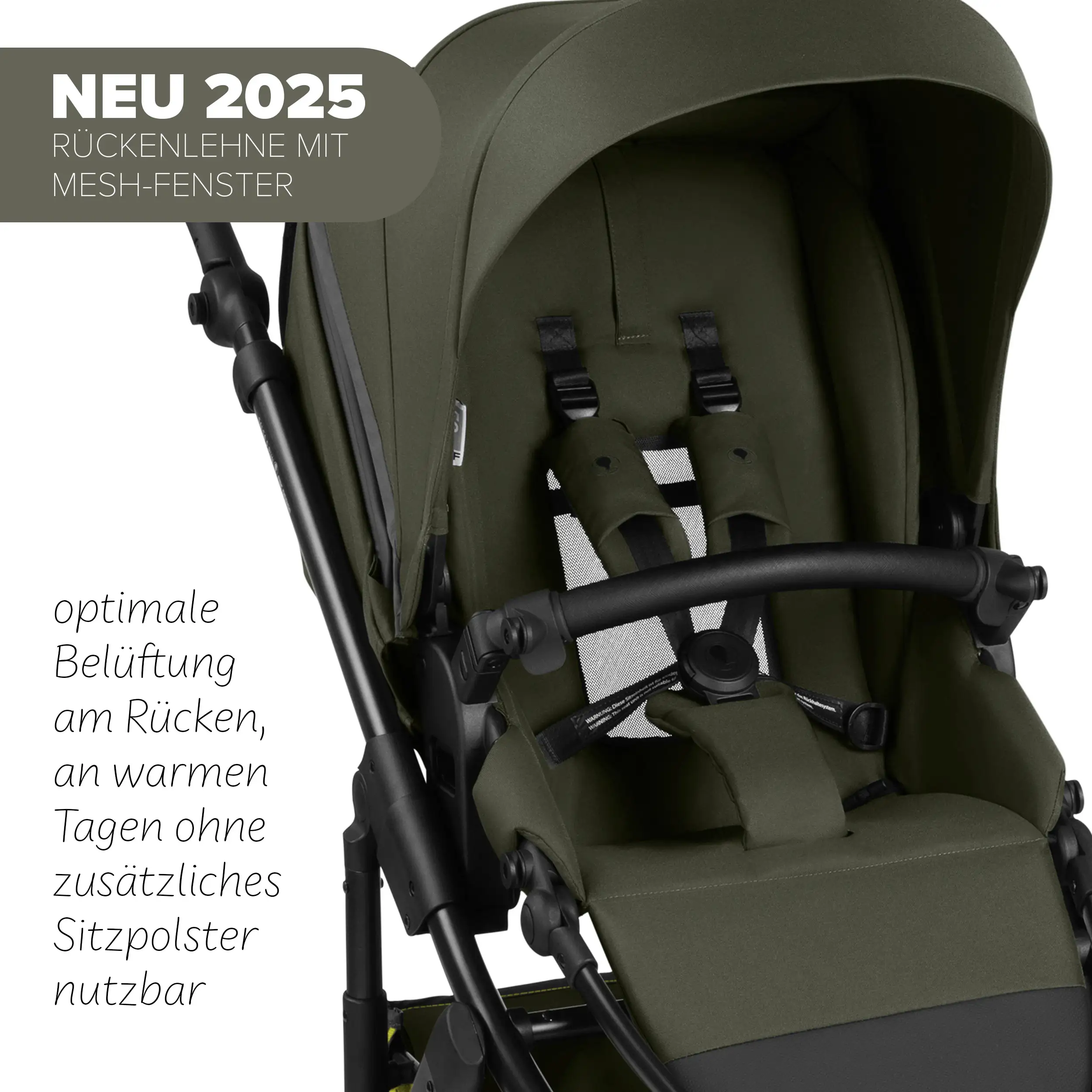 Poussette 2en1 Salsa 5 Run - Avocado