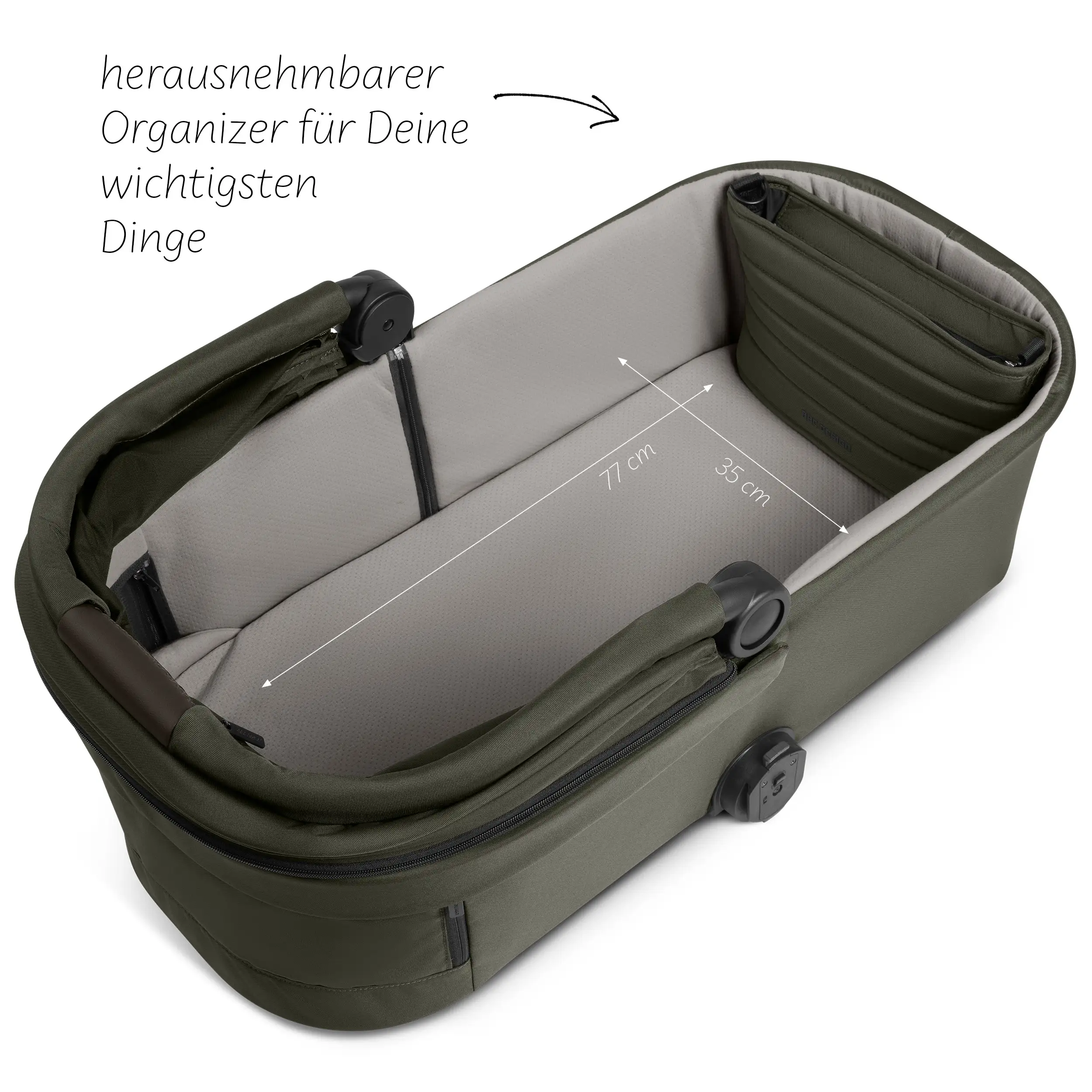 Ensemble poussette 3en1 City Life avec coque auto Maxi-Cosi Pebble 360 Pro 2 - Avocado