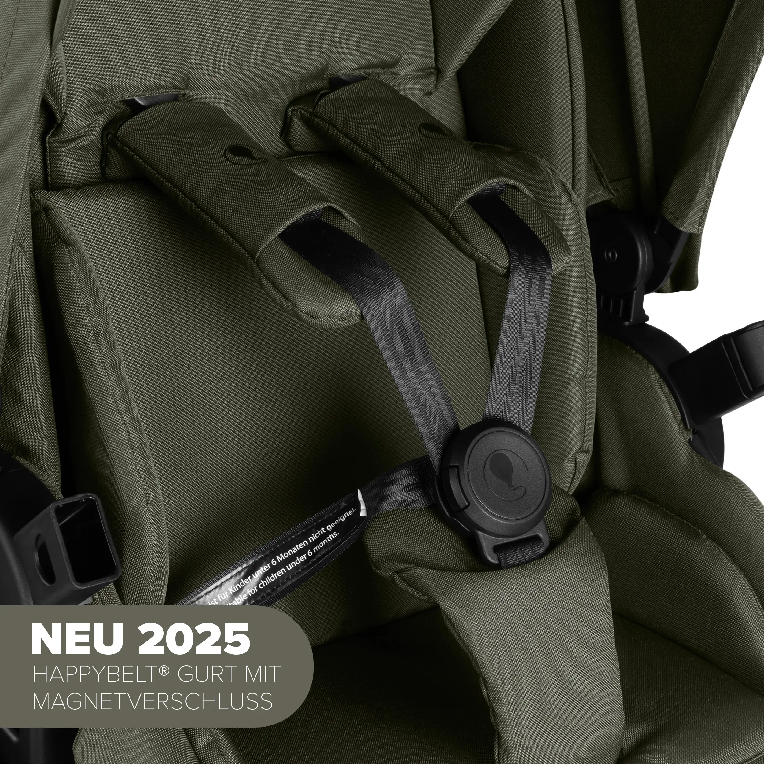 Poussette combinée Salsa 5 Air avec sac à langer Urban, moustiquaire et habillage pluie - Avocado