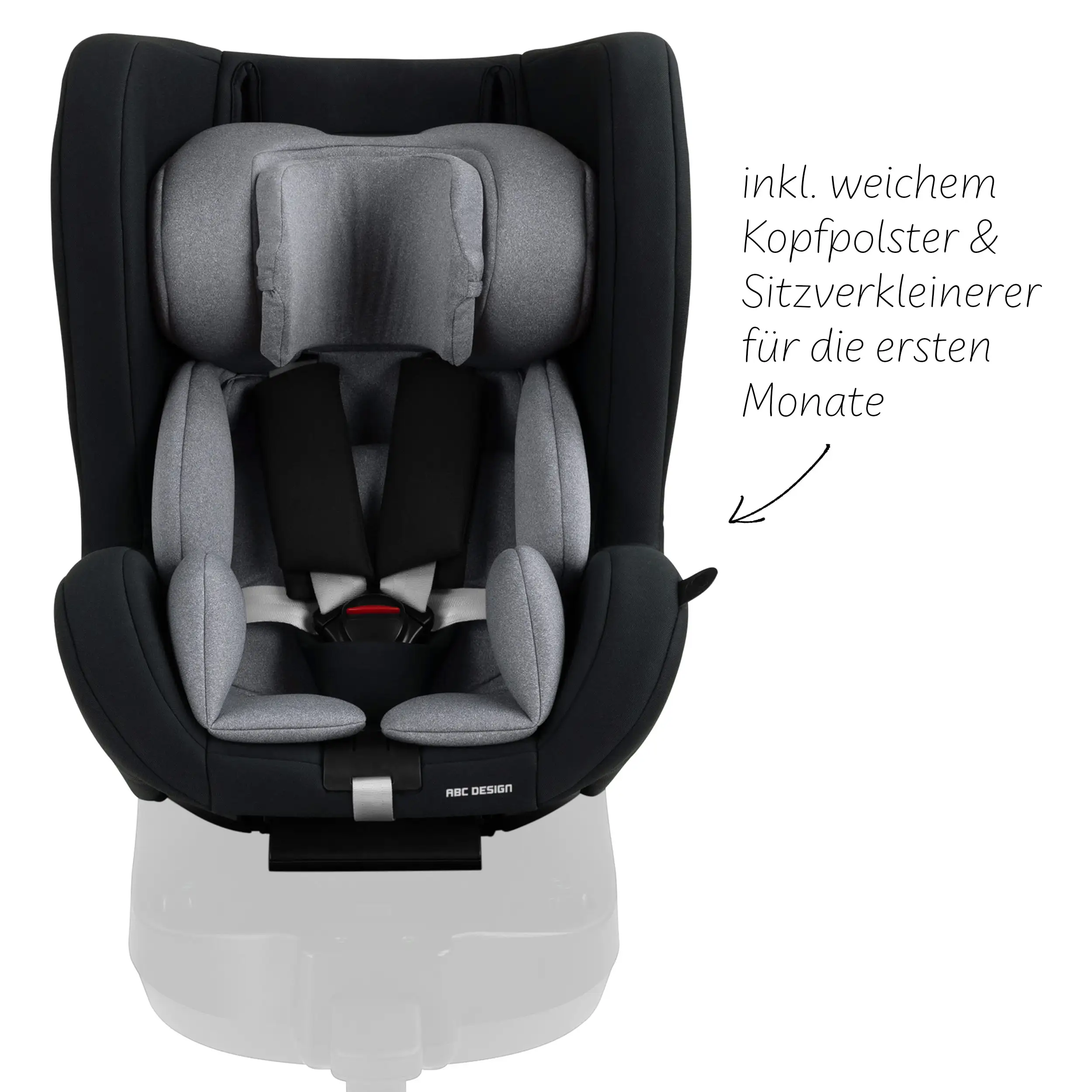 Siège auto Lily i-Size avec base ISOFIX rotative Root incluse - Graphite