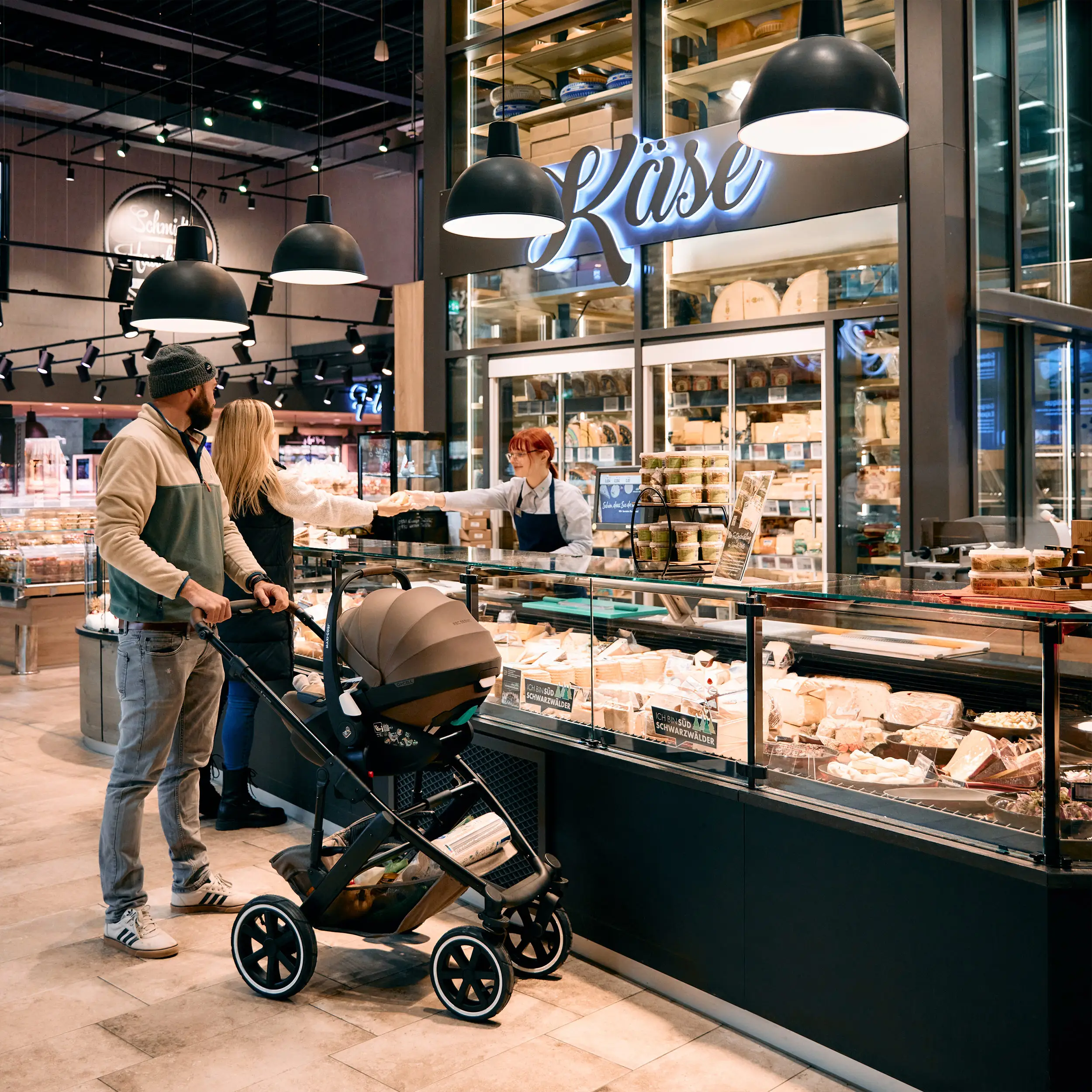 Ensemble poussette 3 en 1 Salsa 5 Air avec siège auto pour bébé Maxi Cosi Pebble 360 Pro 2 - Nature