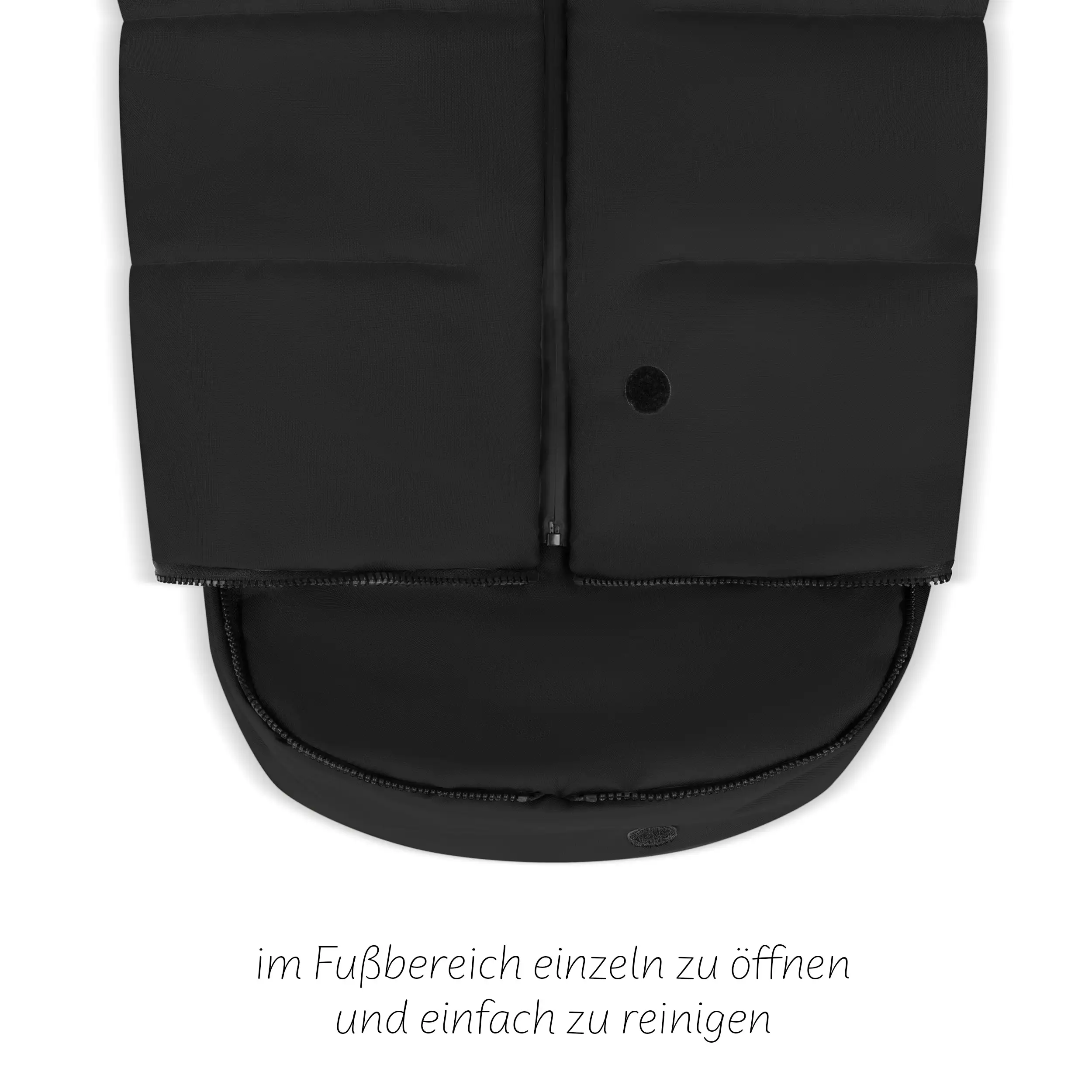  Ensemble d'accessoires pour poussette - Sac à langer, Chancelière d'hiver, Housse de pluie et Moustiquaire - Black