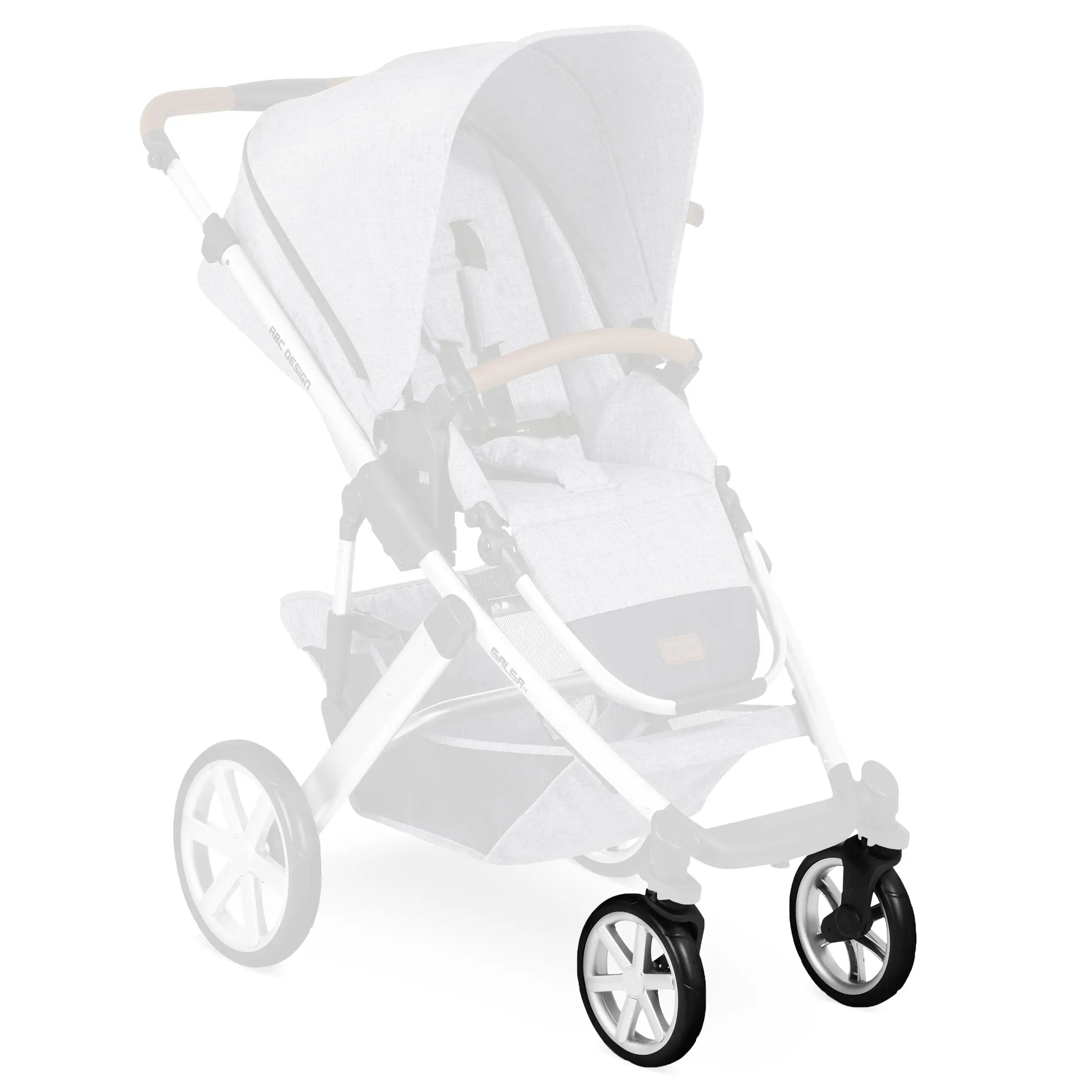 Jeu de roues avant (2 pièces) pour Salsa 4 - EVA Silver / Black