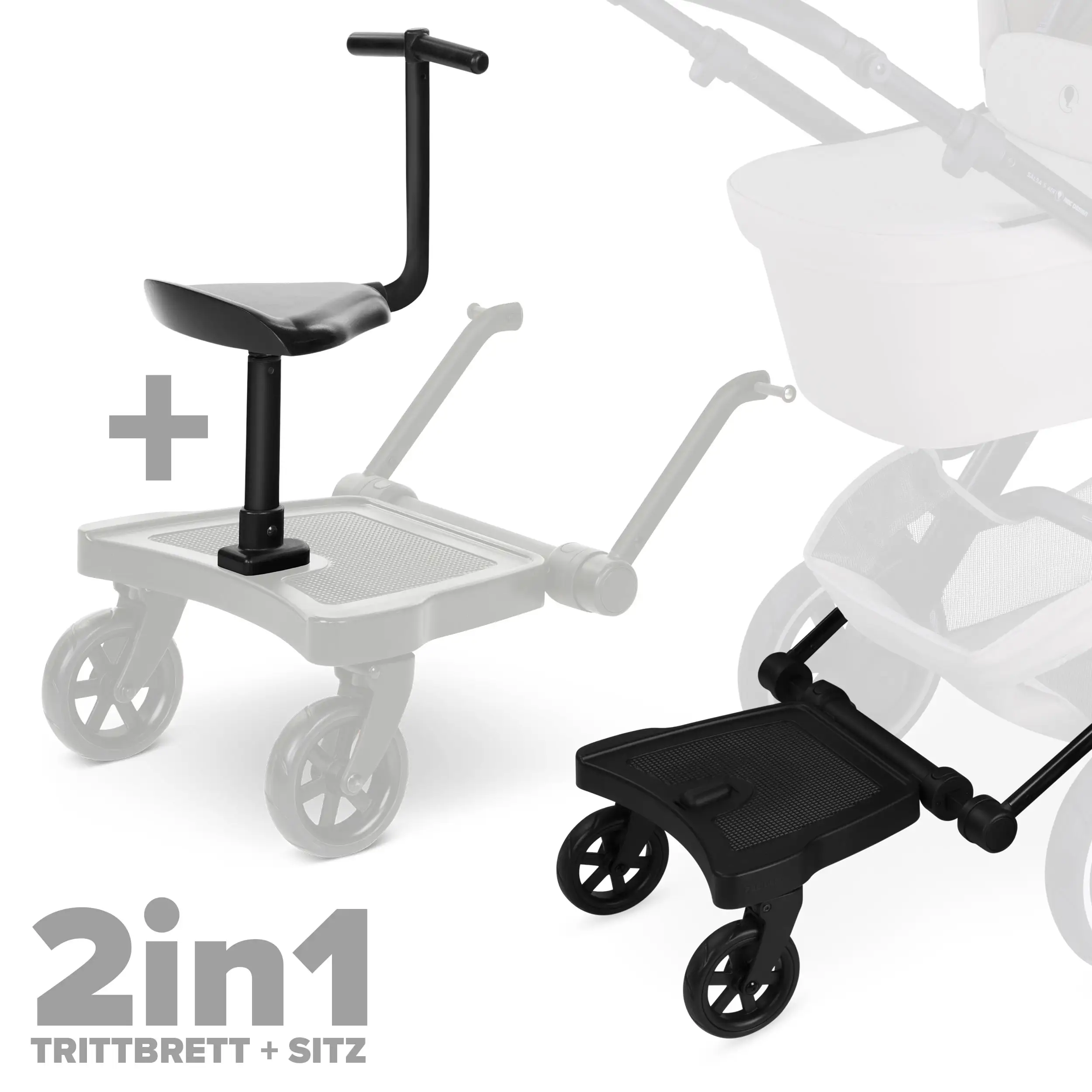 Planche à roulettes Kiddie Ride On 2 Set incl. siège