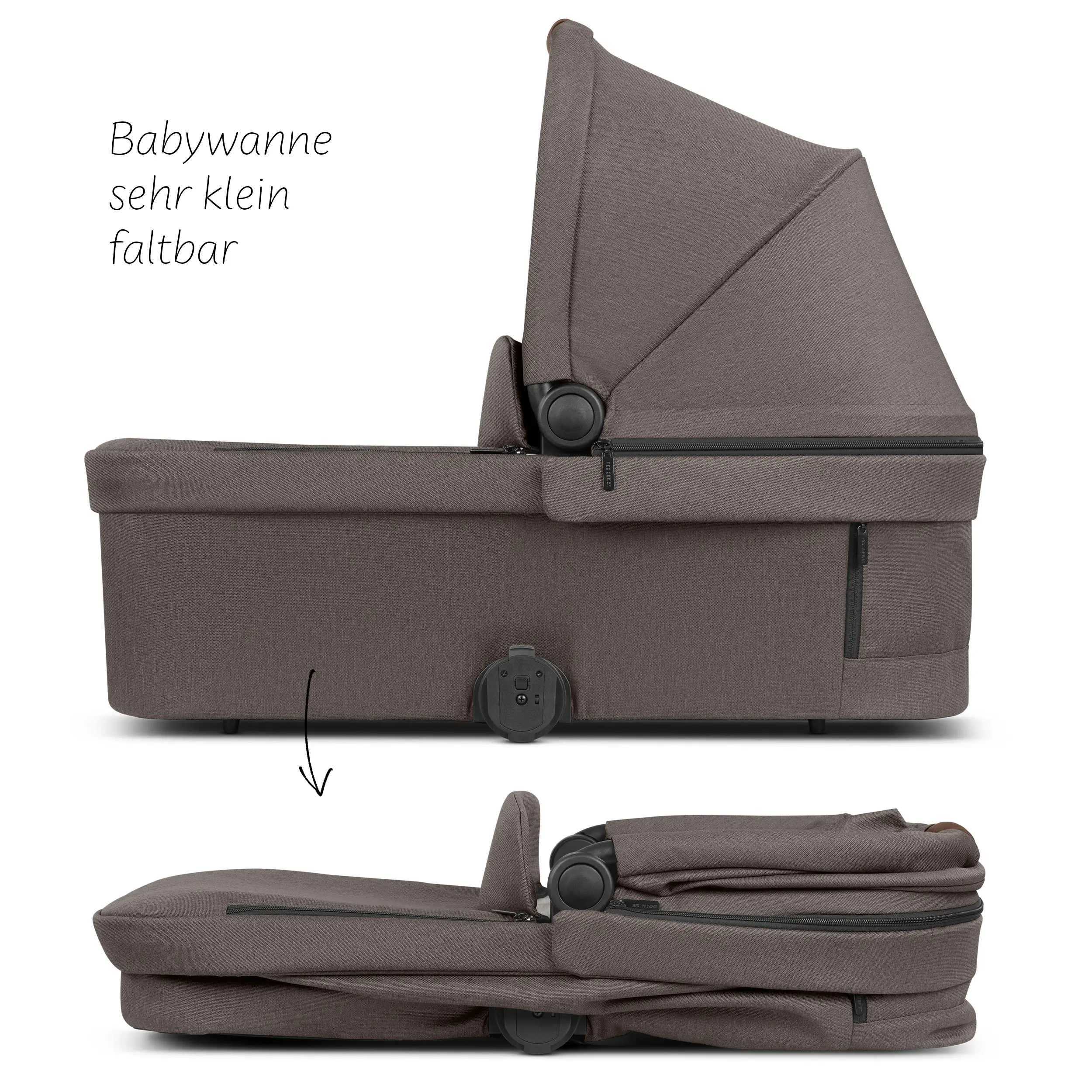 Ensemble poussette 3en1 City Life avec coque auto Maxi-Cosi Pebble 360 Pro 2 - Nature