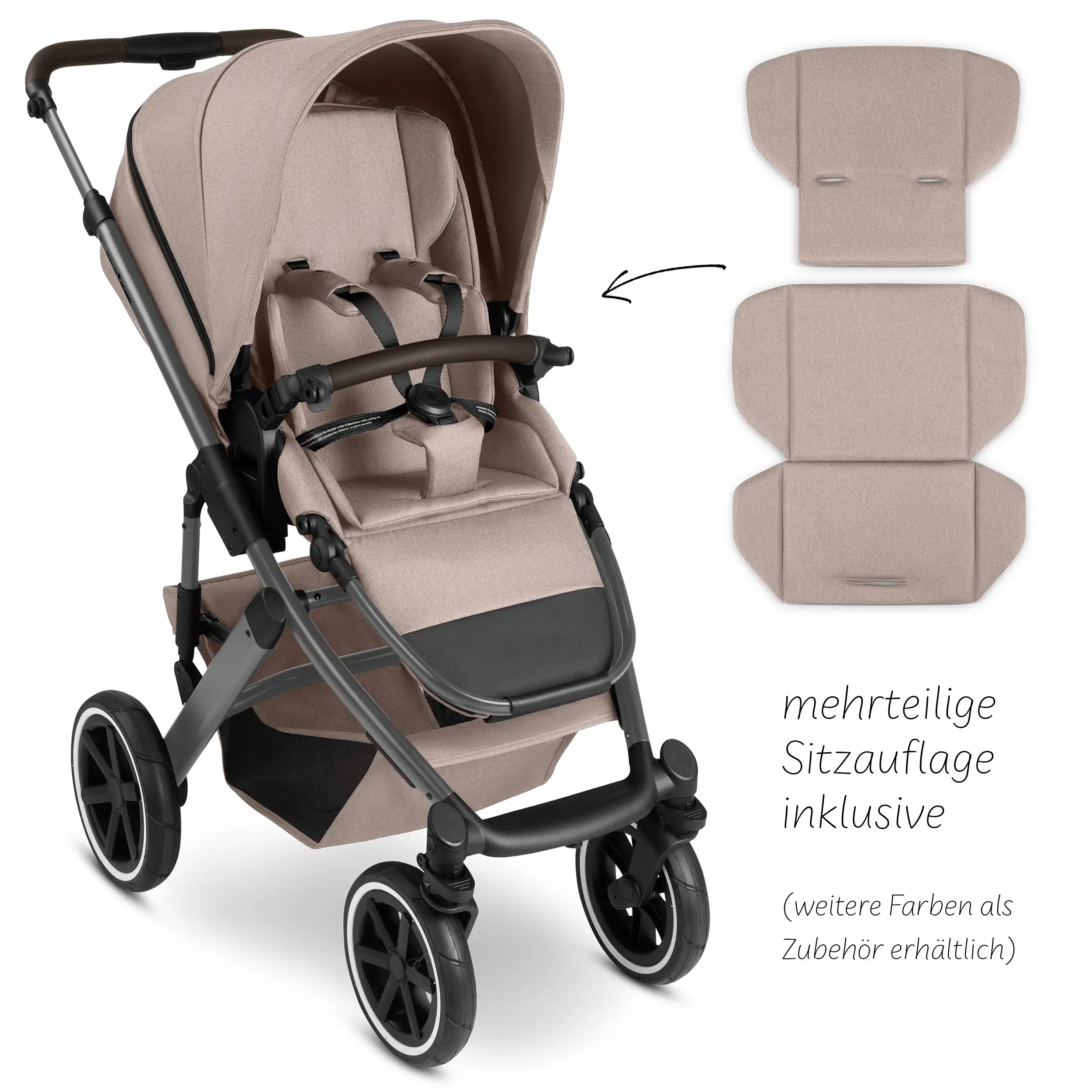 Ensemble poussette 4en1 Salsa 5 Air avec Base Isofix - Camel