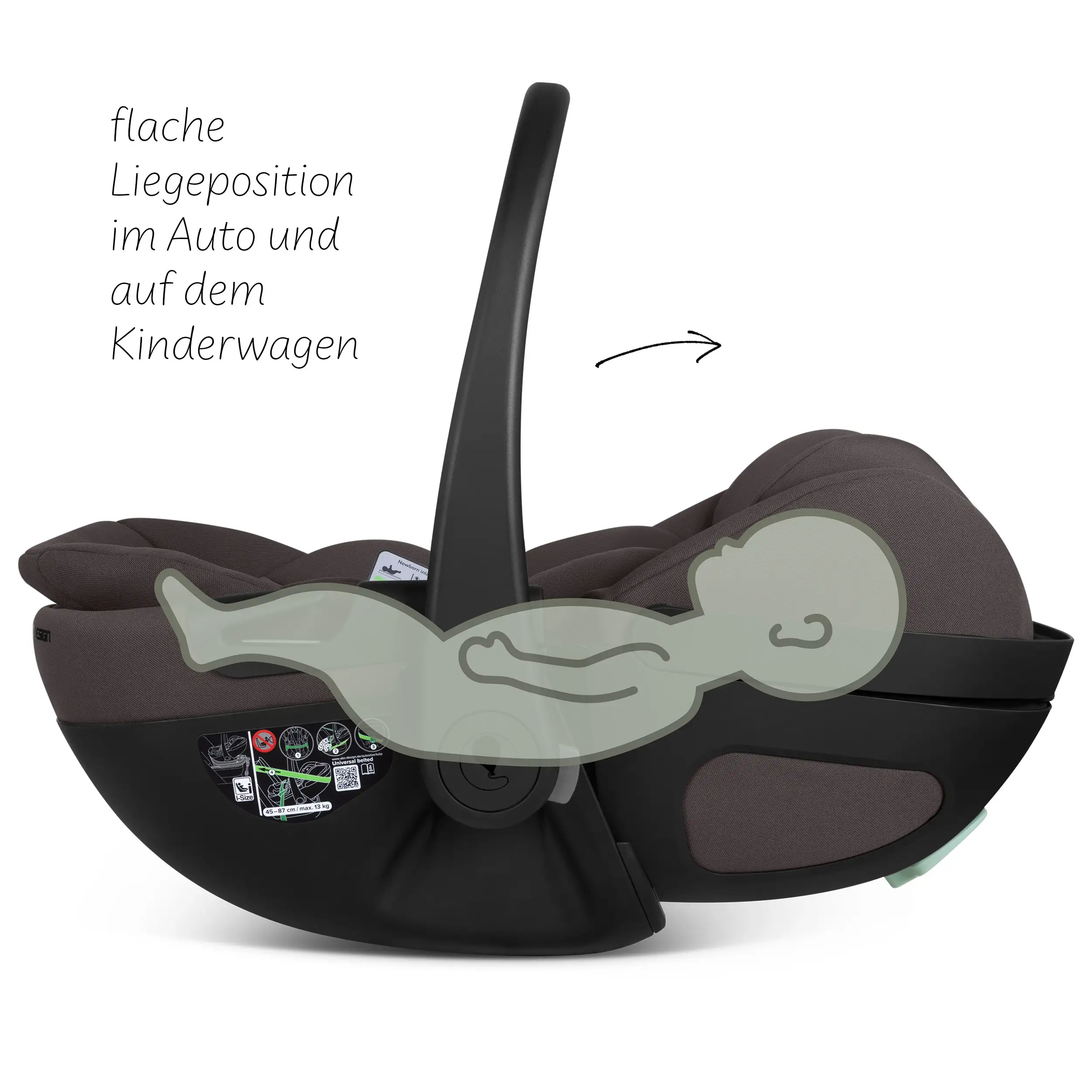 Coque auto inclinable Calla i-Size - Falcon