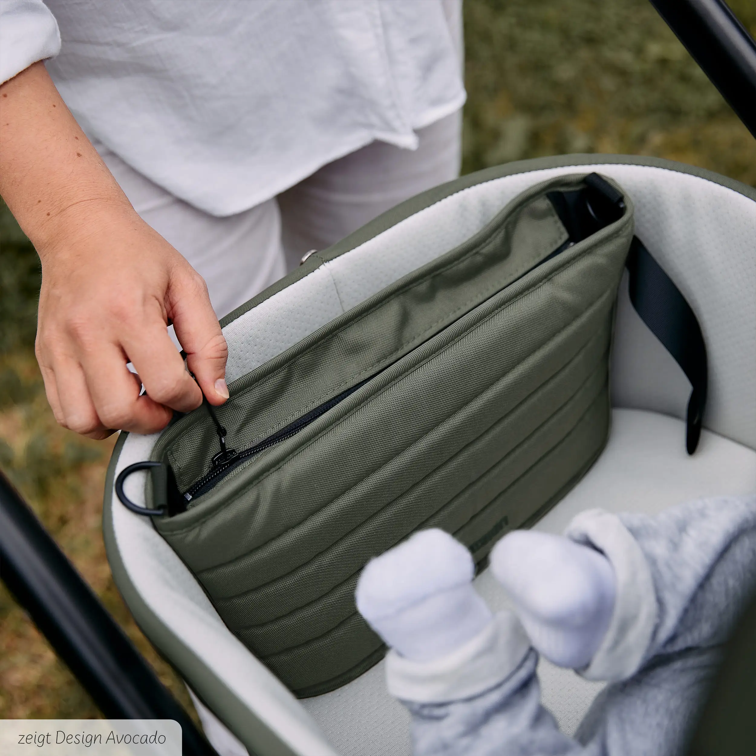 Poussette combinée Salsa 5 Air avec sac à langer Urban, moustiquaire et habillage pluie - Pine