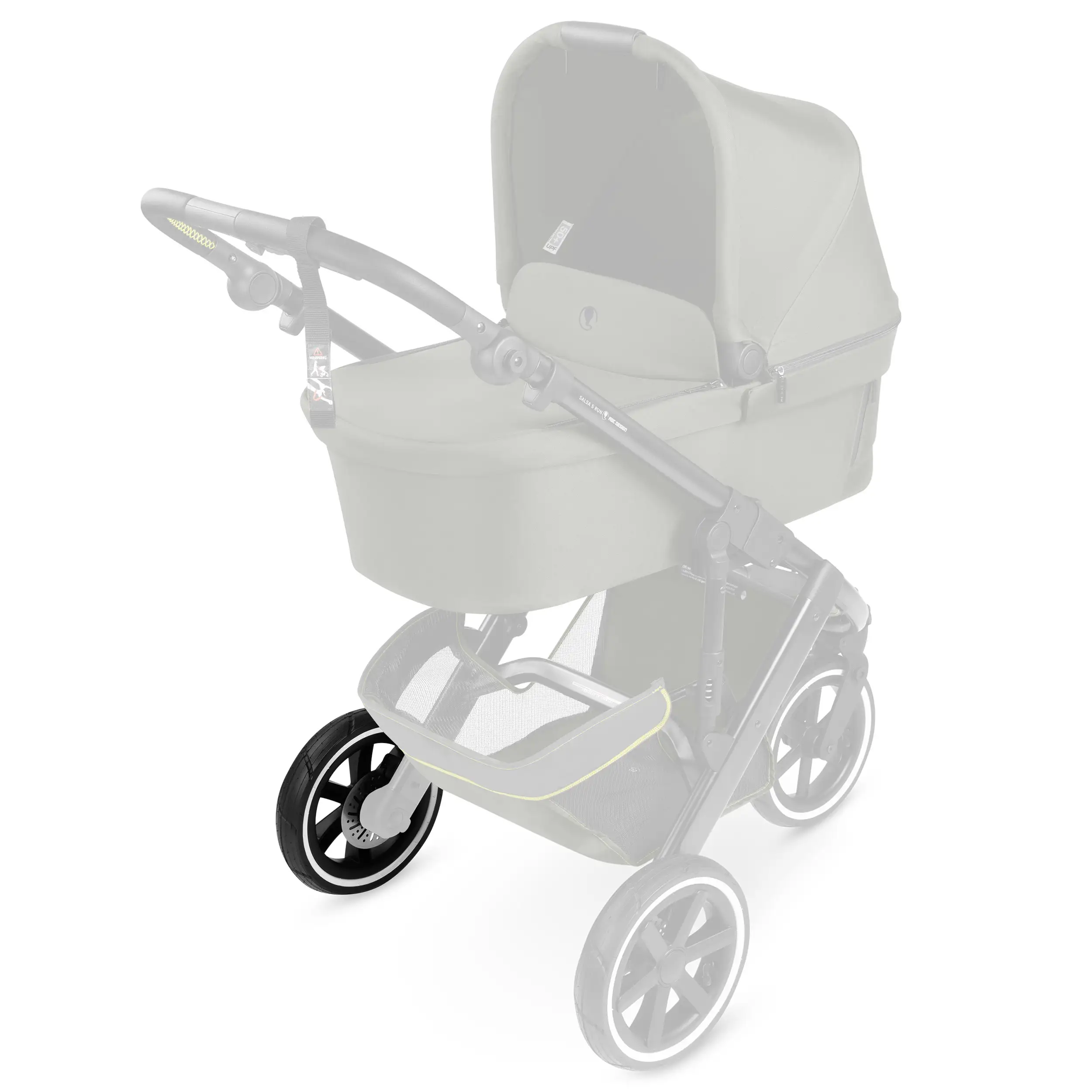 Roue arrière pour Salsa 5 Run / Salsa Run - Roues gonflables Black / White Wall