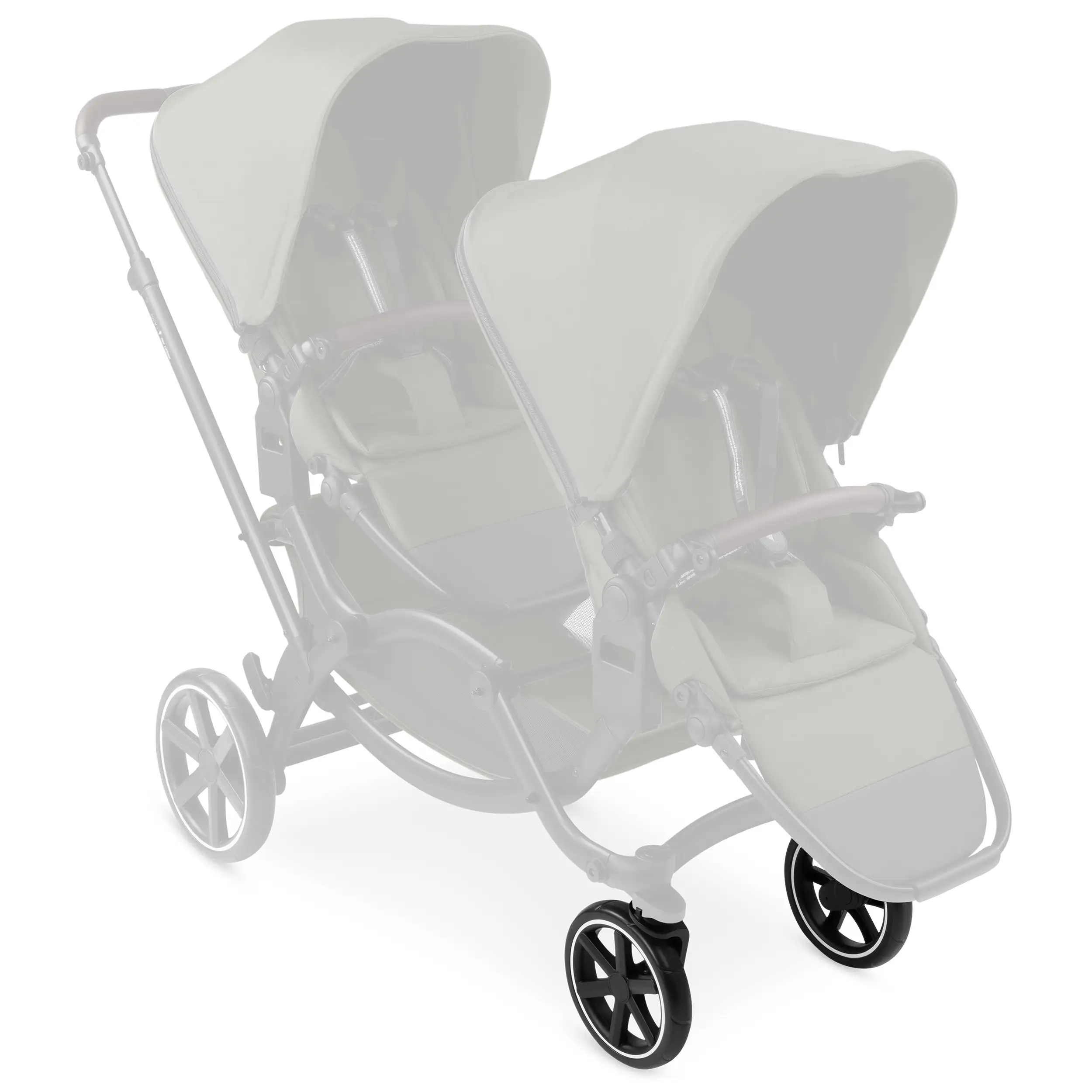 Jeu de roues avant (2 pièces) pour Salsa 4 / Zoom / Zoom 2 - EVA Black / White Wall