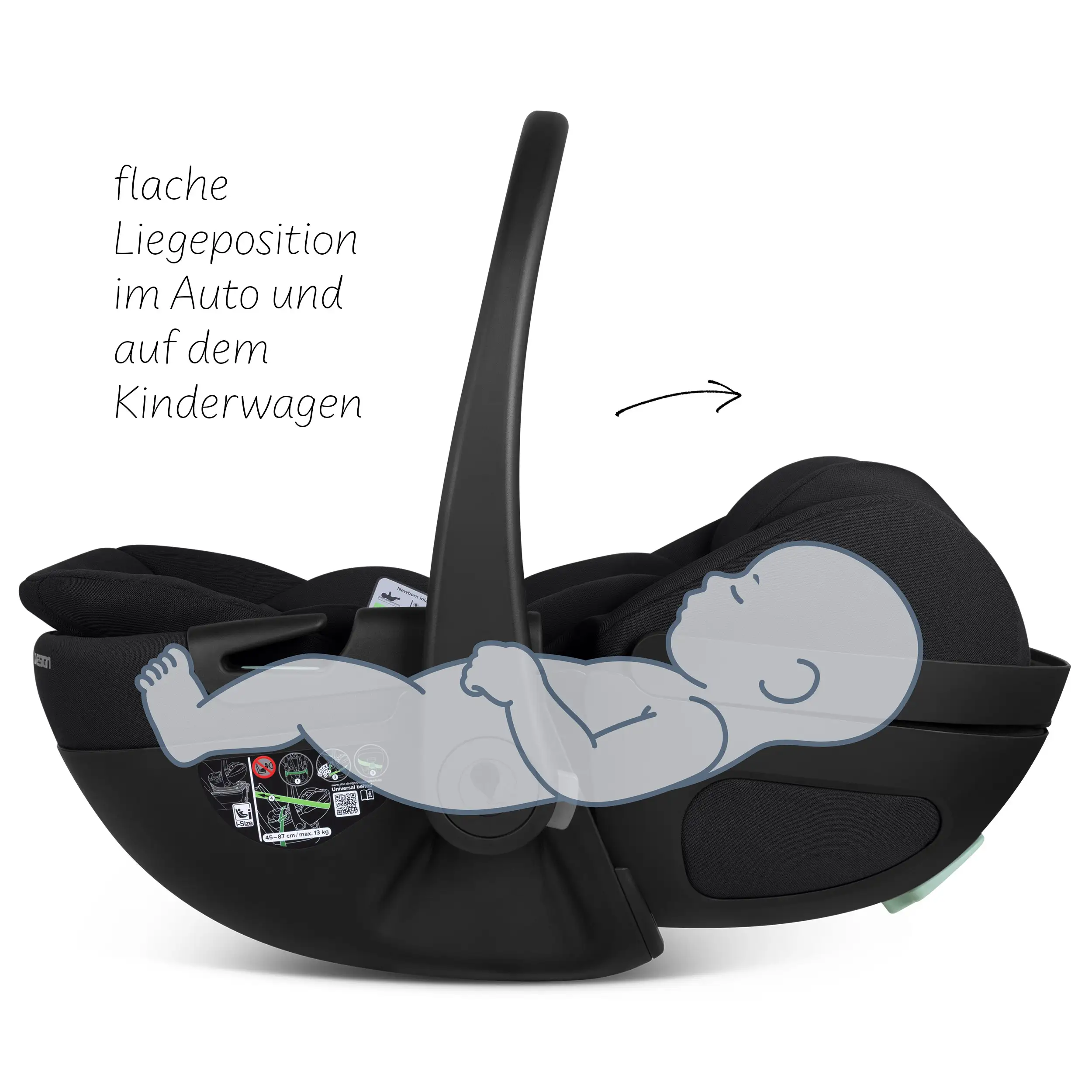 Coque auto inclinable Calla i-Size - Ink
