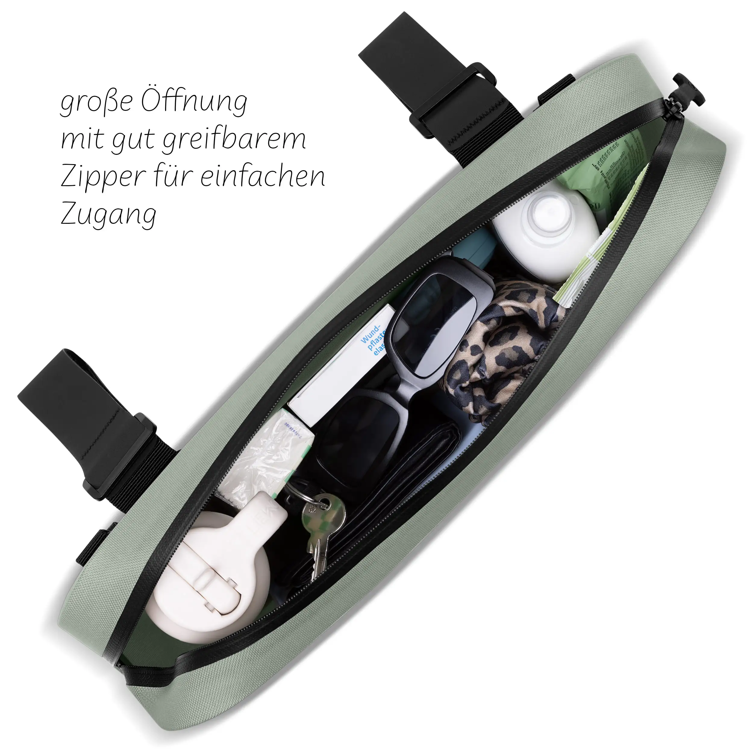 Sacoche de selle Genève 4,5L pour poussette, vélo & quotidien - Pine