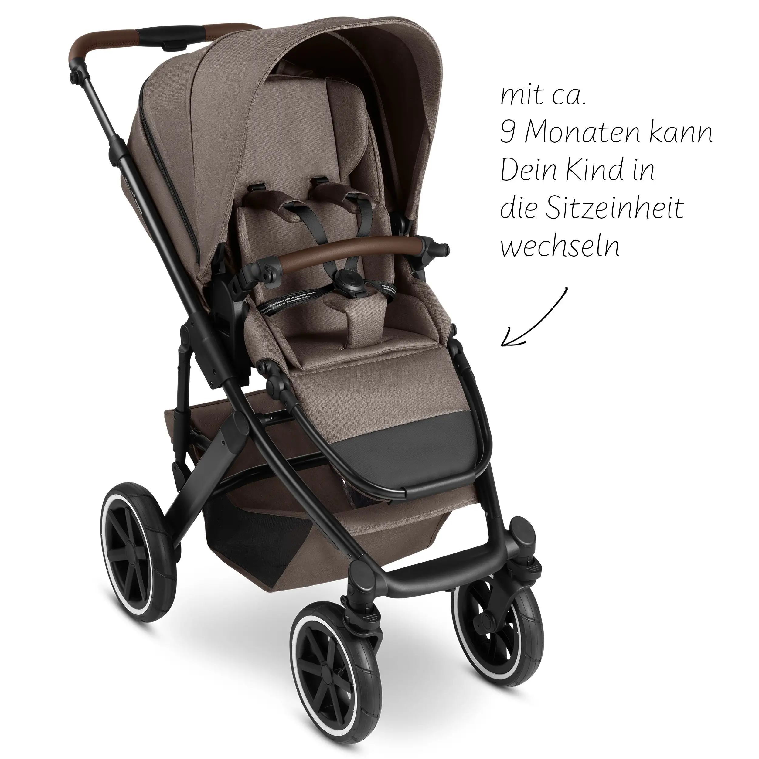 Ensemble poussette 4en1 Salsa 5 Air avec Base Isofix - Nature