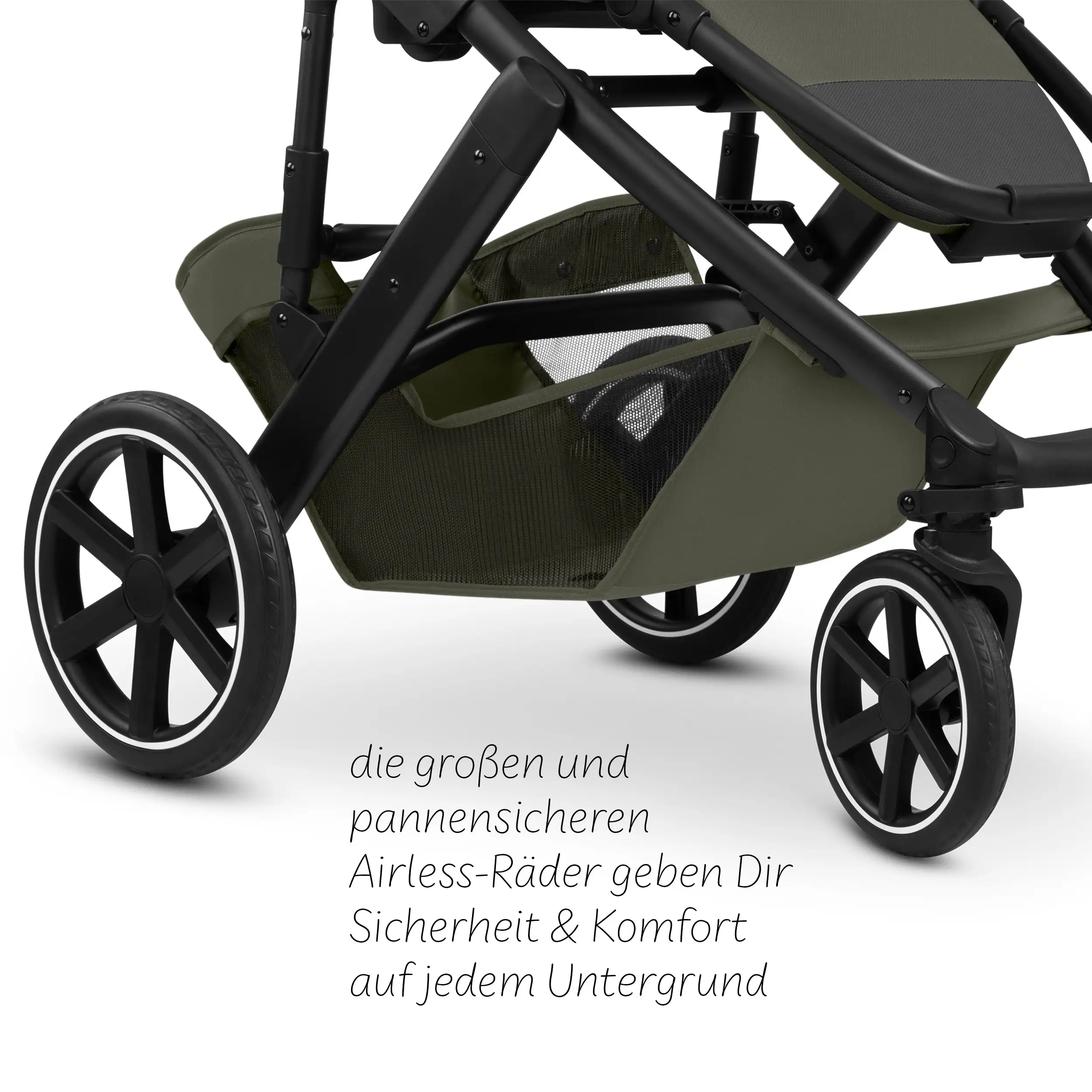 Ensemble poussette 4en1 Salsa Core avec coque auto inclinable Calla et base ISOFIX Root - Olive