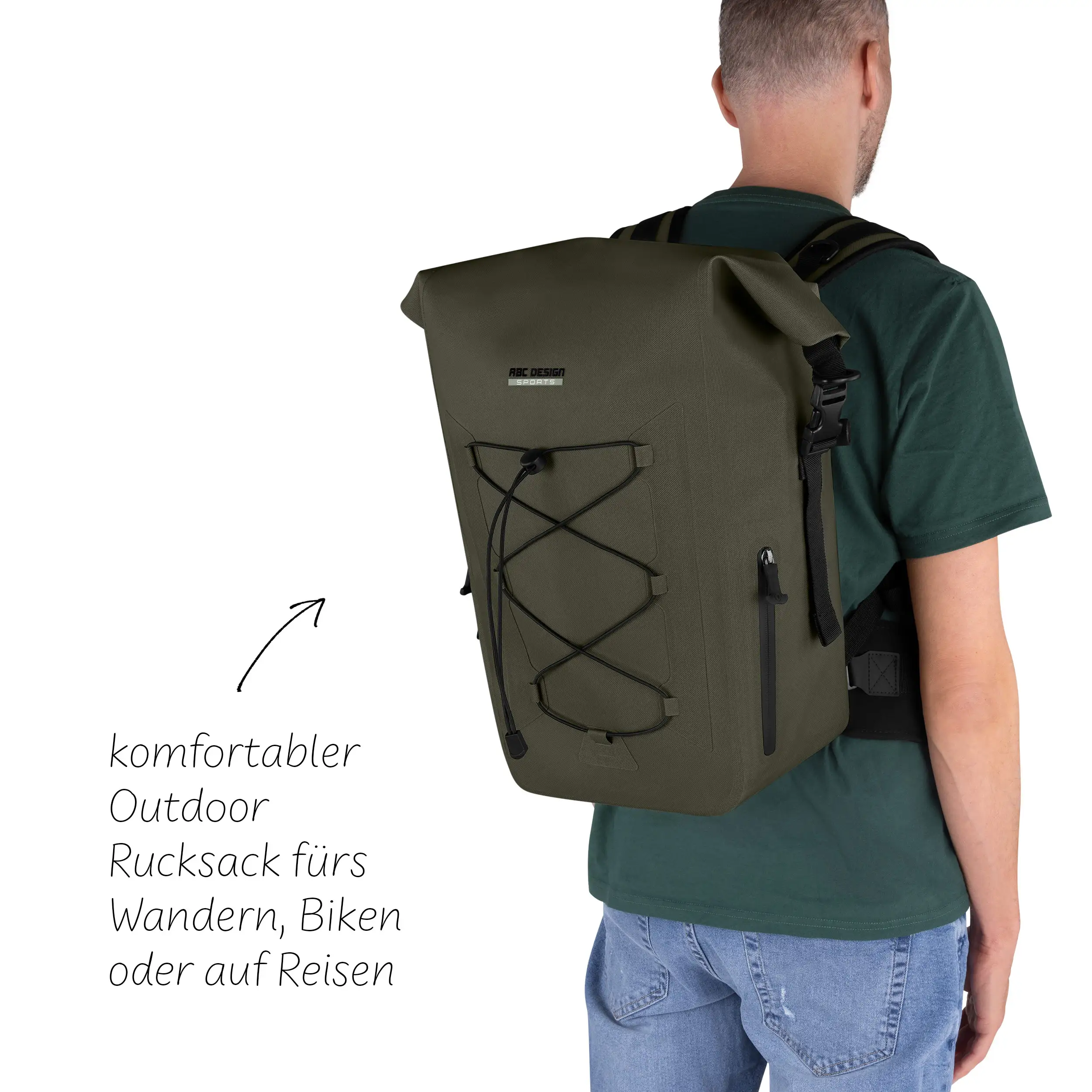 Sac à dos Premium Outdoor Lausanne 20L pour la ville et la nature - Avocado