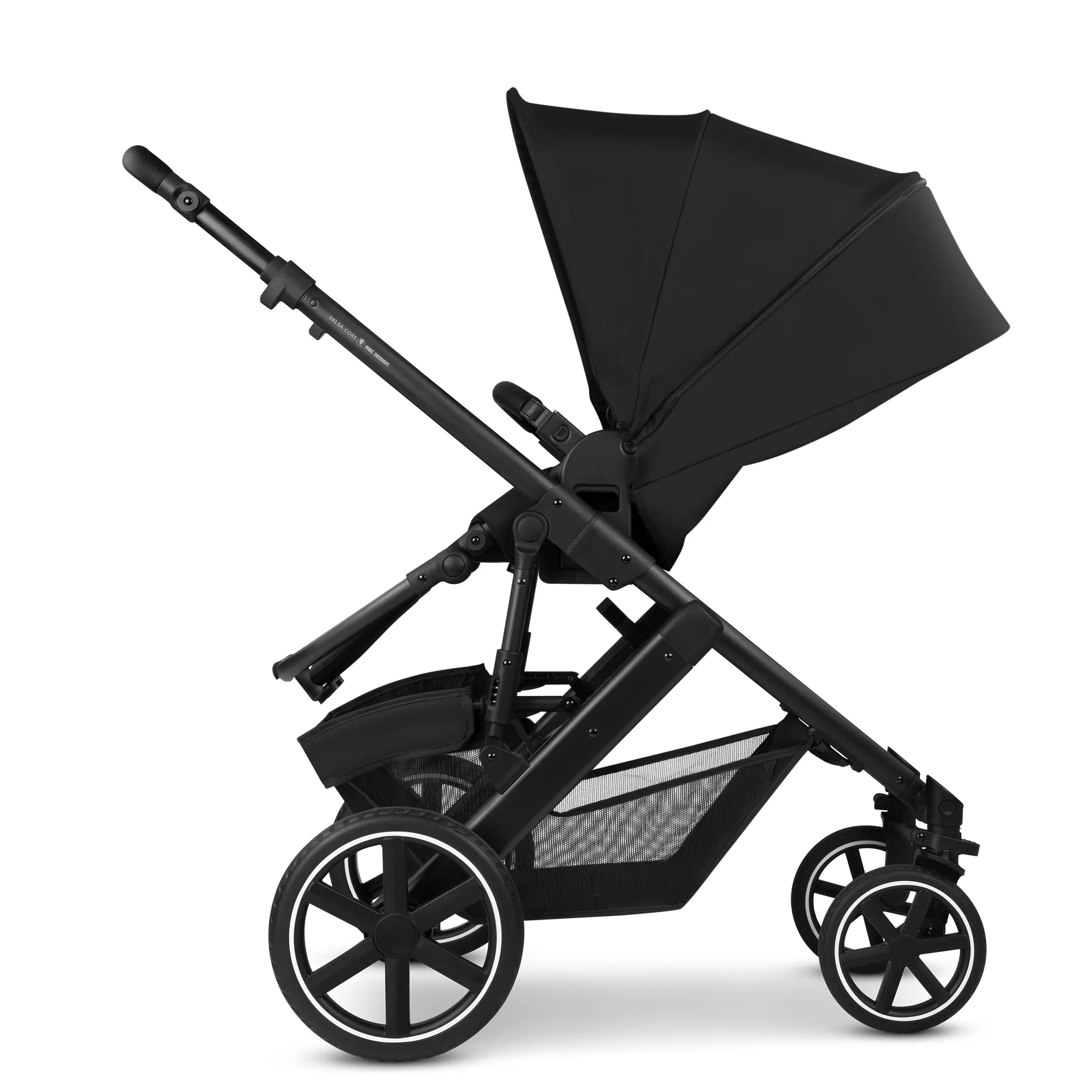 Ensemble poussette 3en1 Salsa Core avec siège auto pour bébé Calla à fonction allongée - Ink