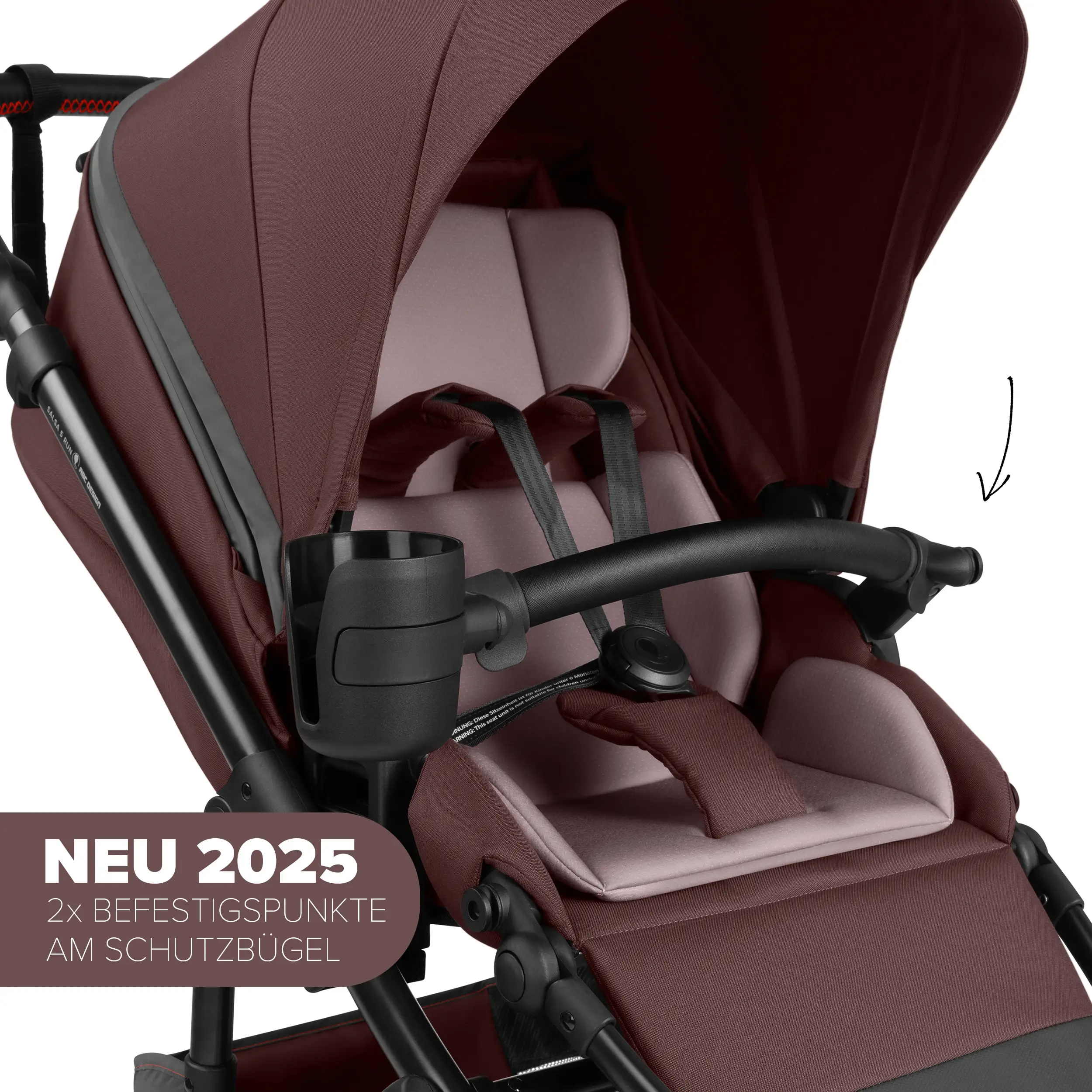 Poussette 2en1 Salsa 5 Run - Umbra