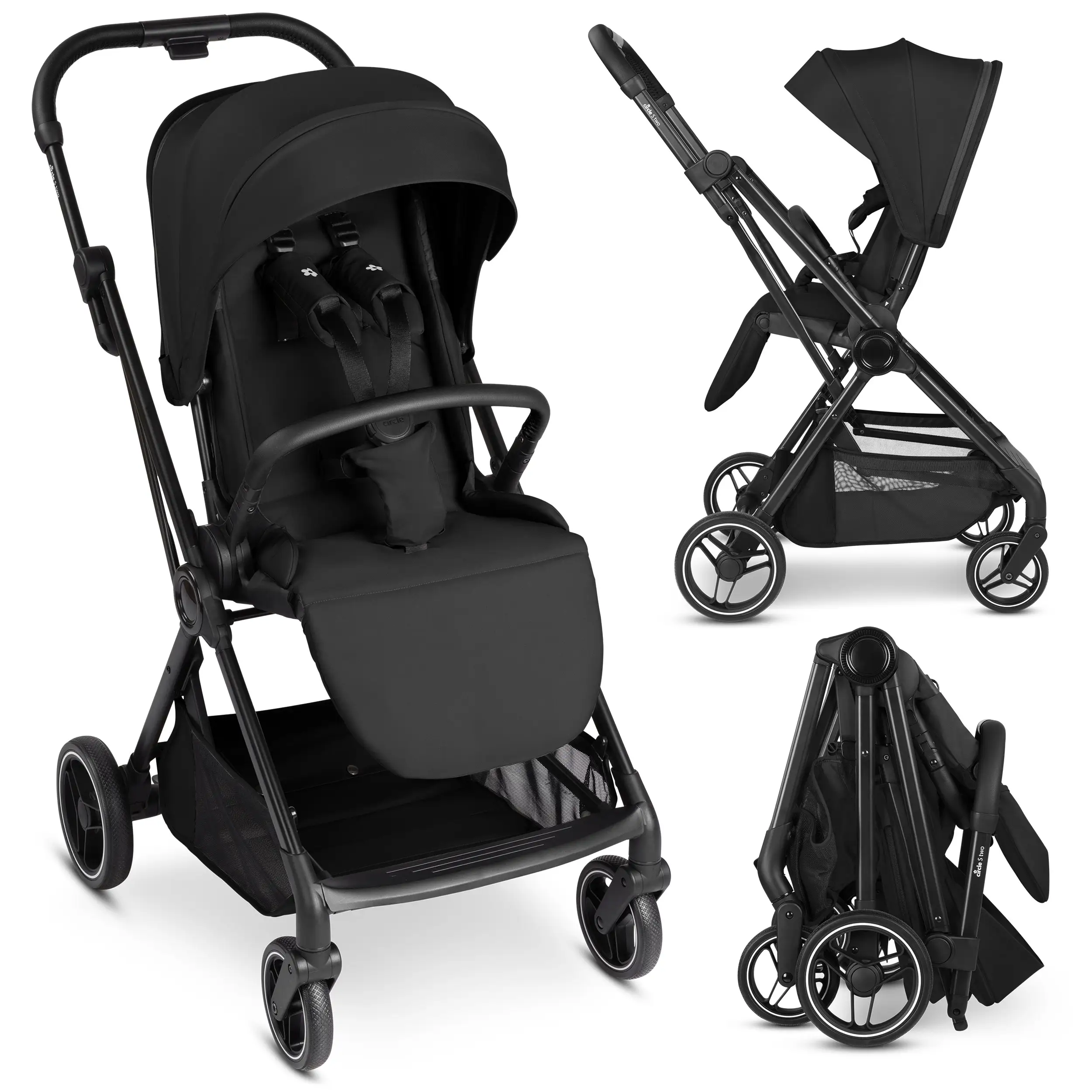 Poussette S Two - Black