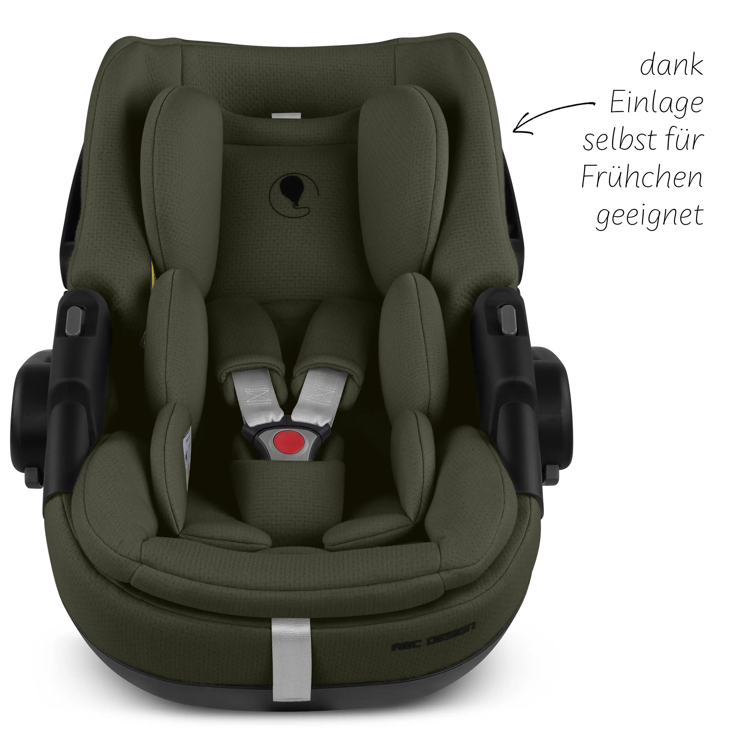 Coque auto Calla i-Size avec position allongée, base ISOFIX rotative Root incluse