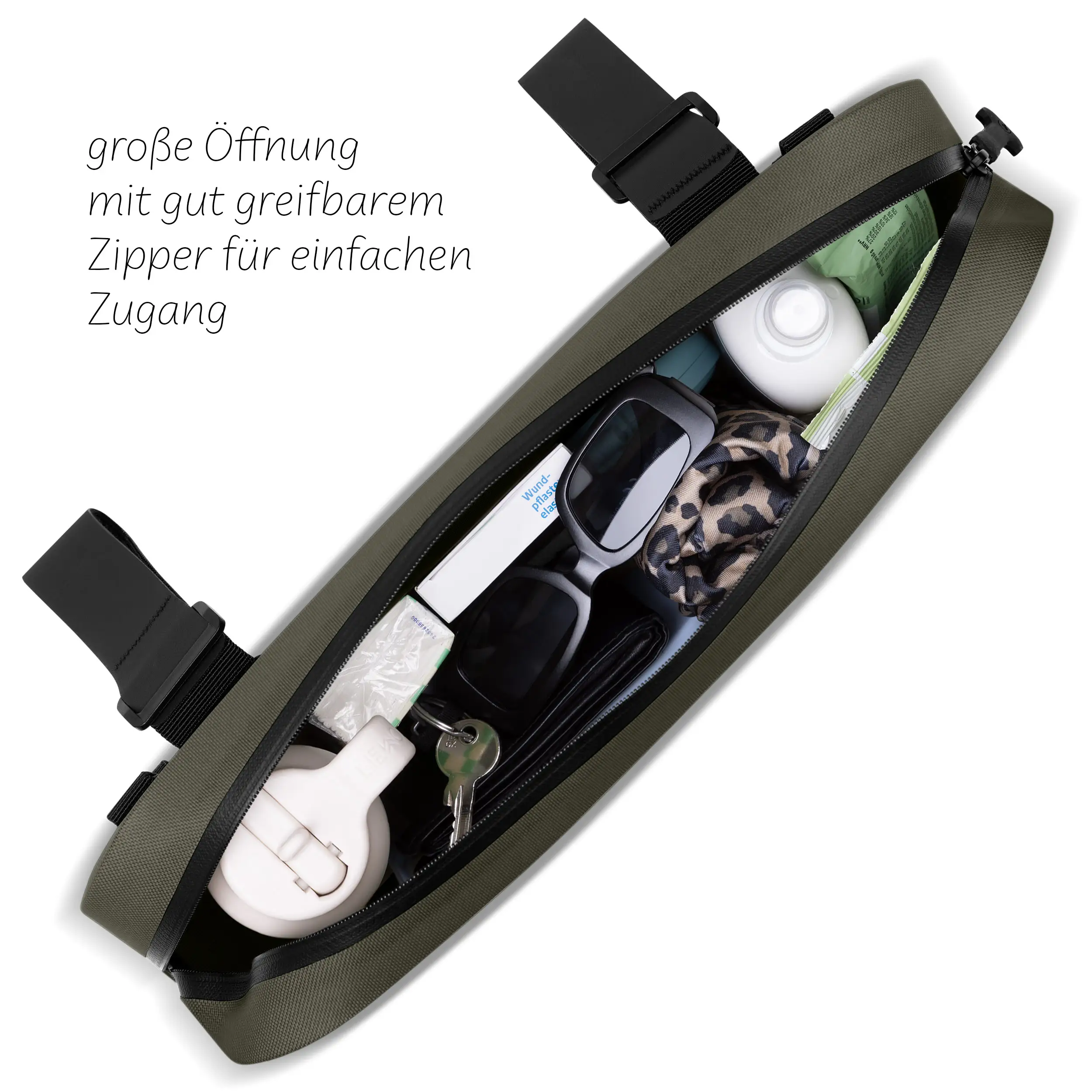 Sacoche de selle Genève 4,5L pour poussette, vélo & quotidien - Avocado