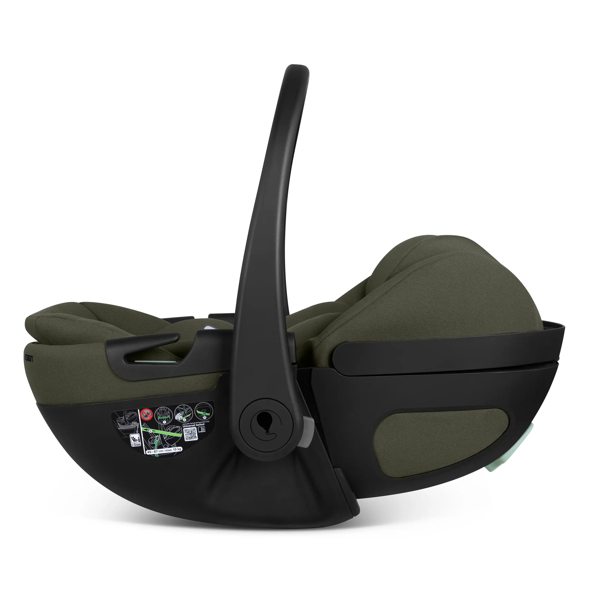 Coque auto pour bébé avec fonction allongée Calla i-Size - Olive