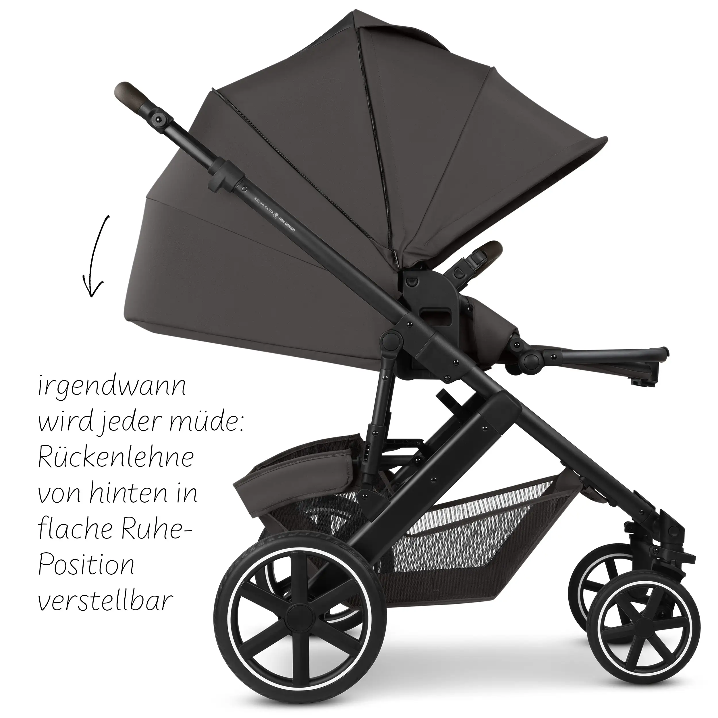 Ensemble poussette 3en1 Salsa Core avec coque auto inclinable Calla - Falcon