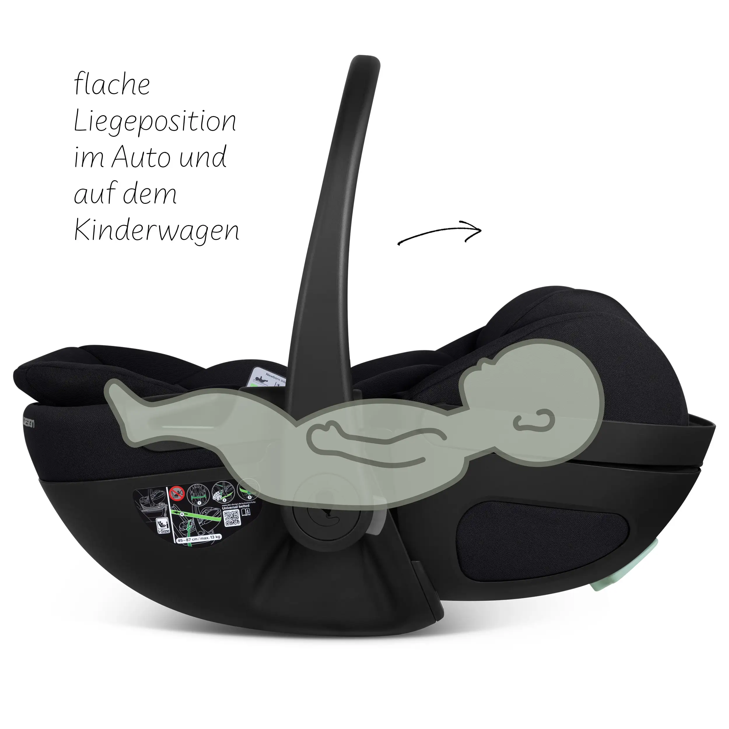 Coque auto inclinable Calla i-Size - Ink