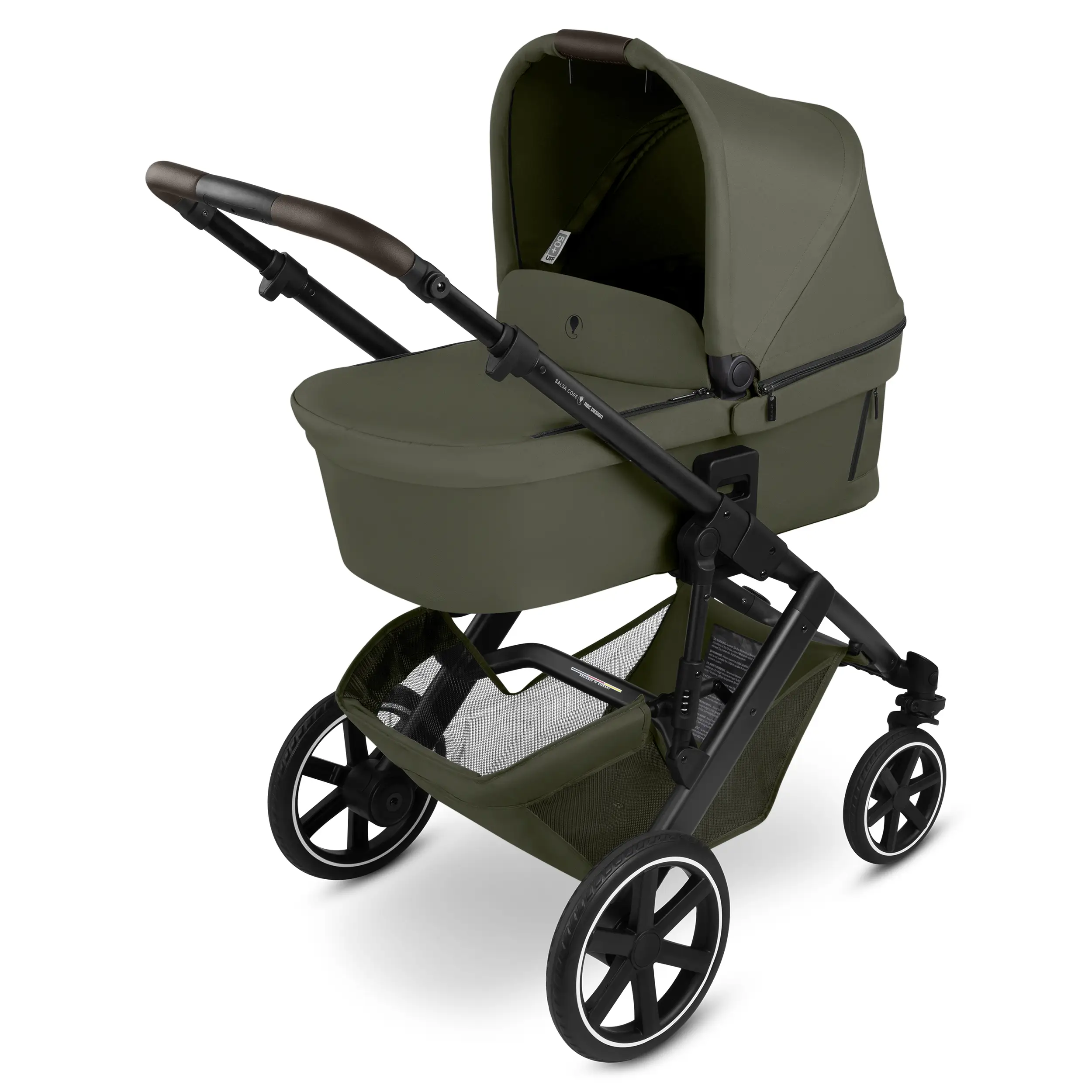 Ensemble poussette 3en1 Salsa Core avec siège auto pour bébé Calla à fonction allongée - Olive
