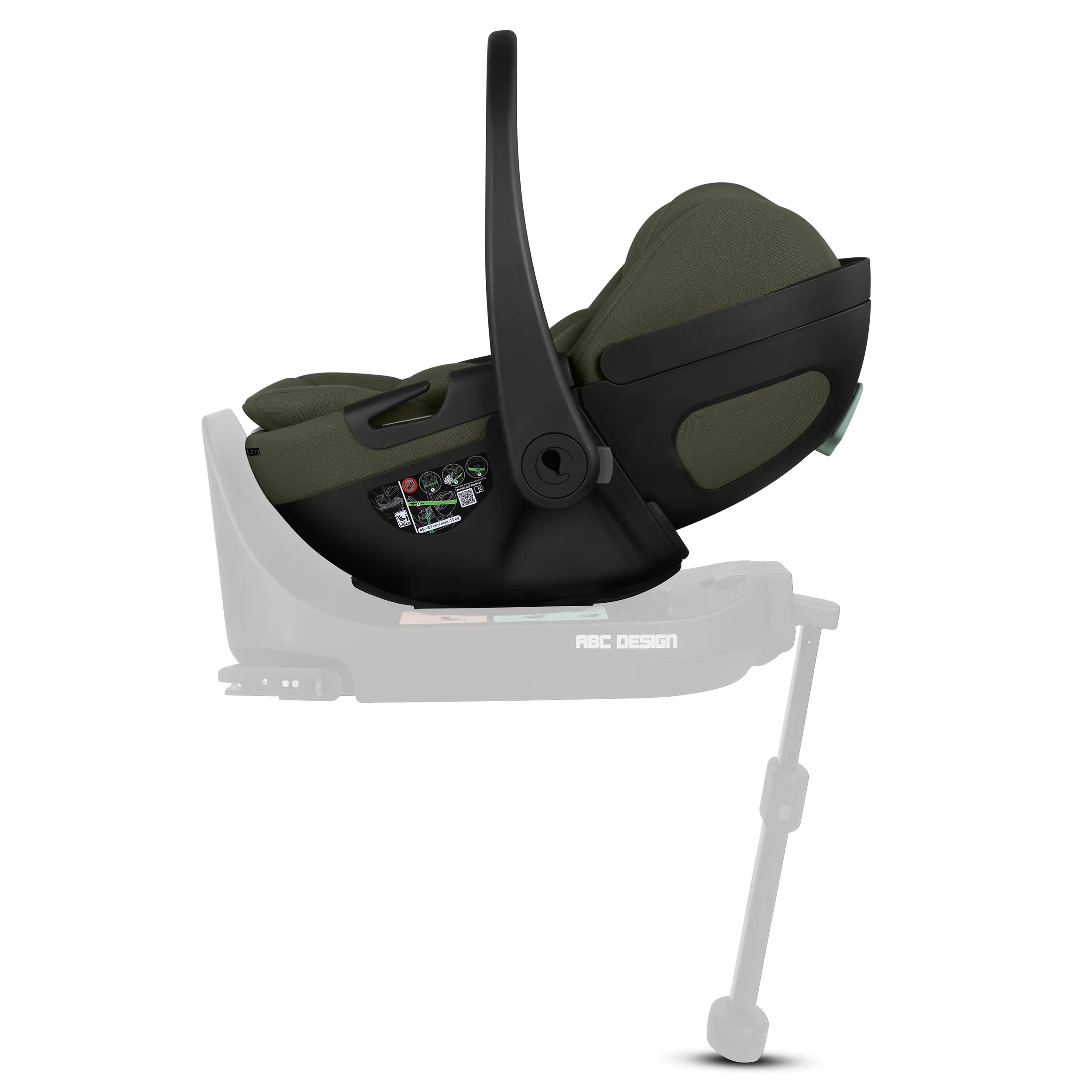 Coque auto pour bébé avec fonction allongée Calla i-Size - Olive