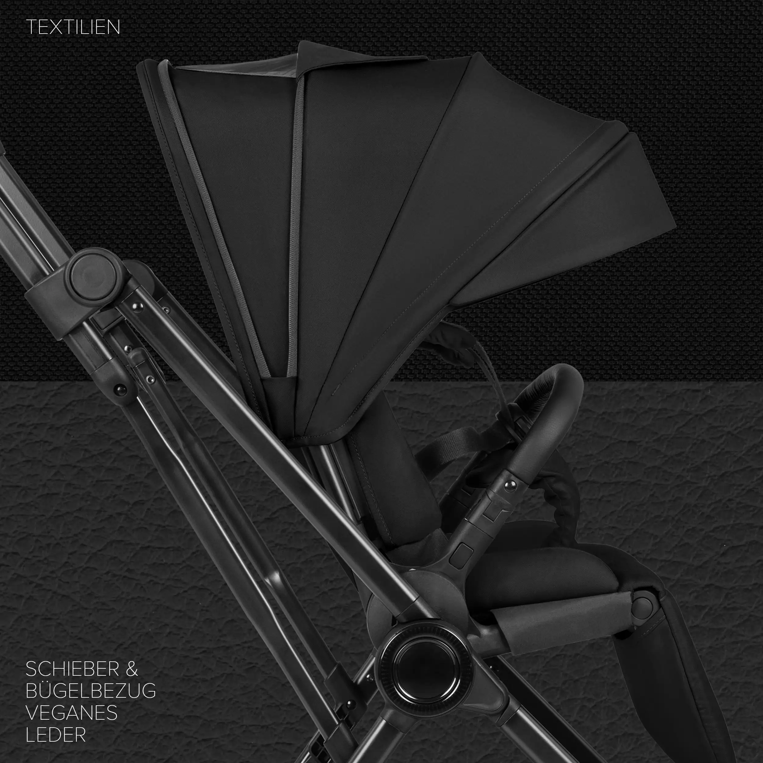 Poussette S Two - Black