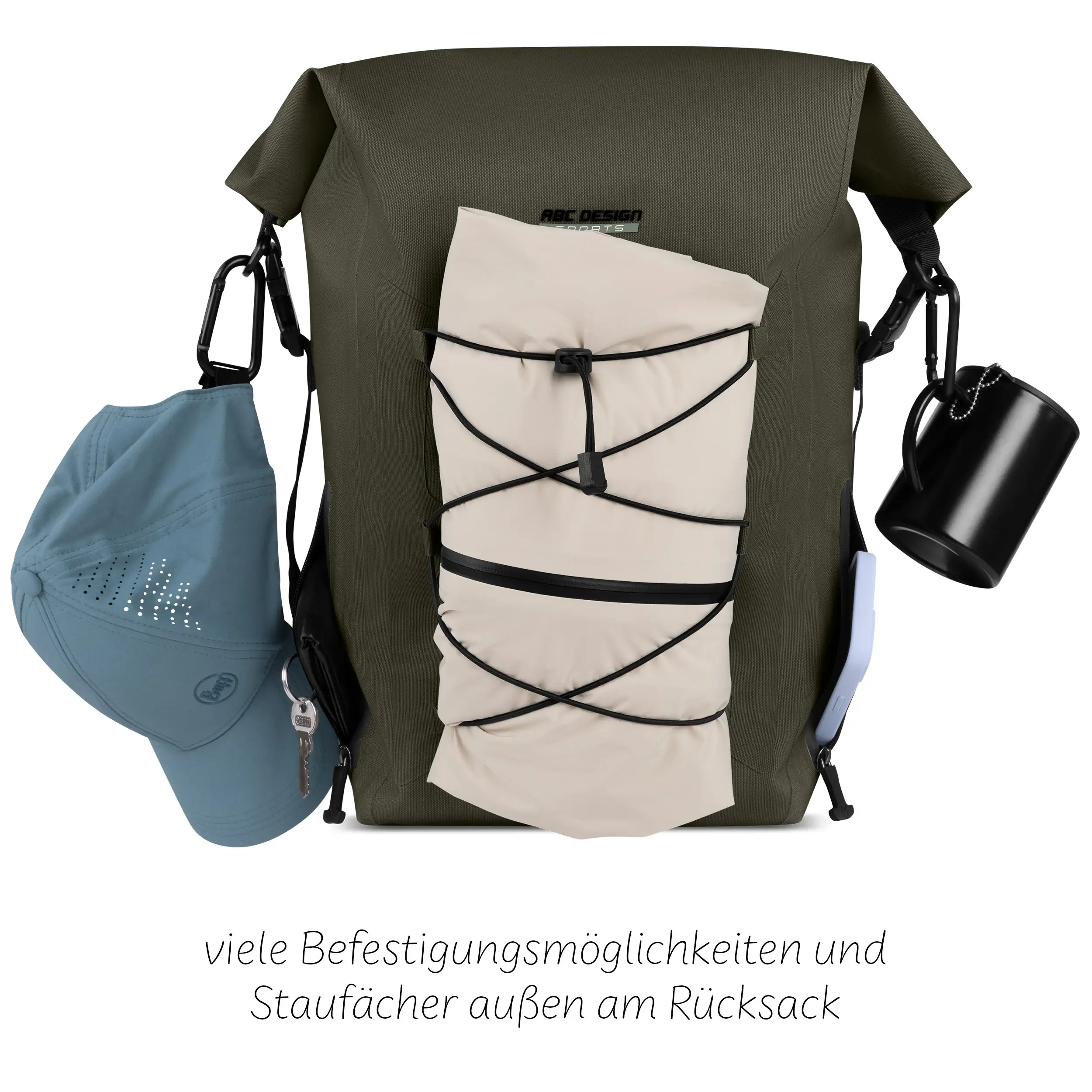 Sac à dos Premium Outdoor Lausanne 20L pour la ville et la nature - Avocado