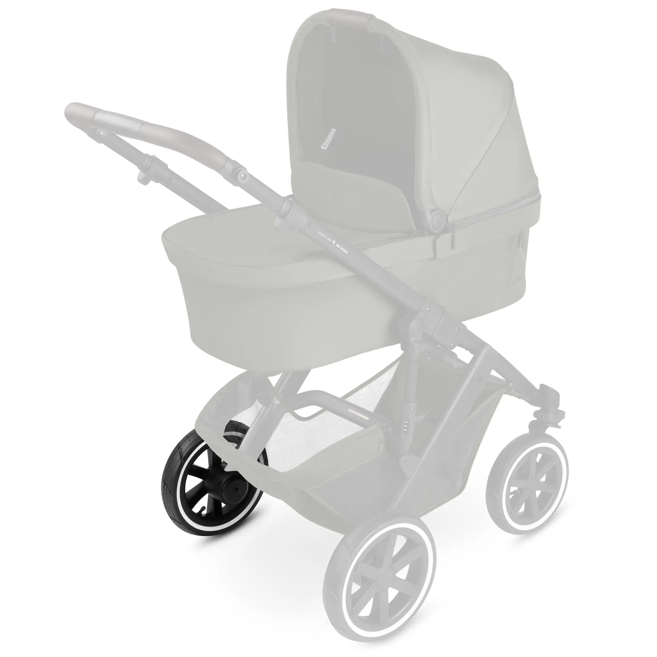 Roue arrière pour Salsa 5 Air / Salsa 4 Air - roues gonflables Black / White Wall