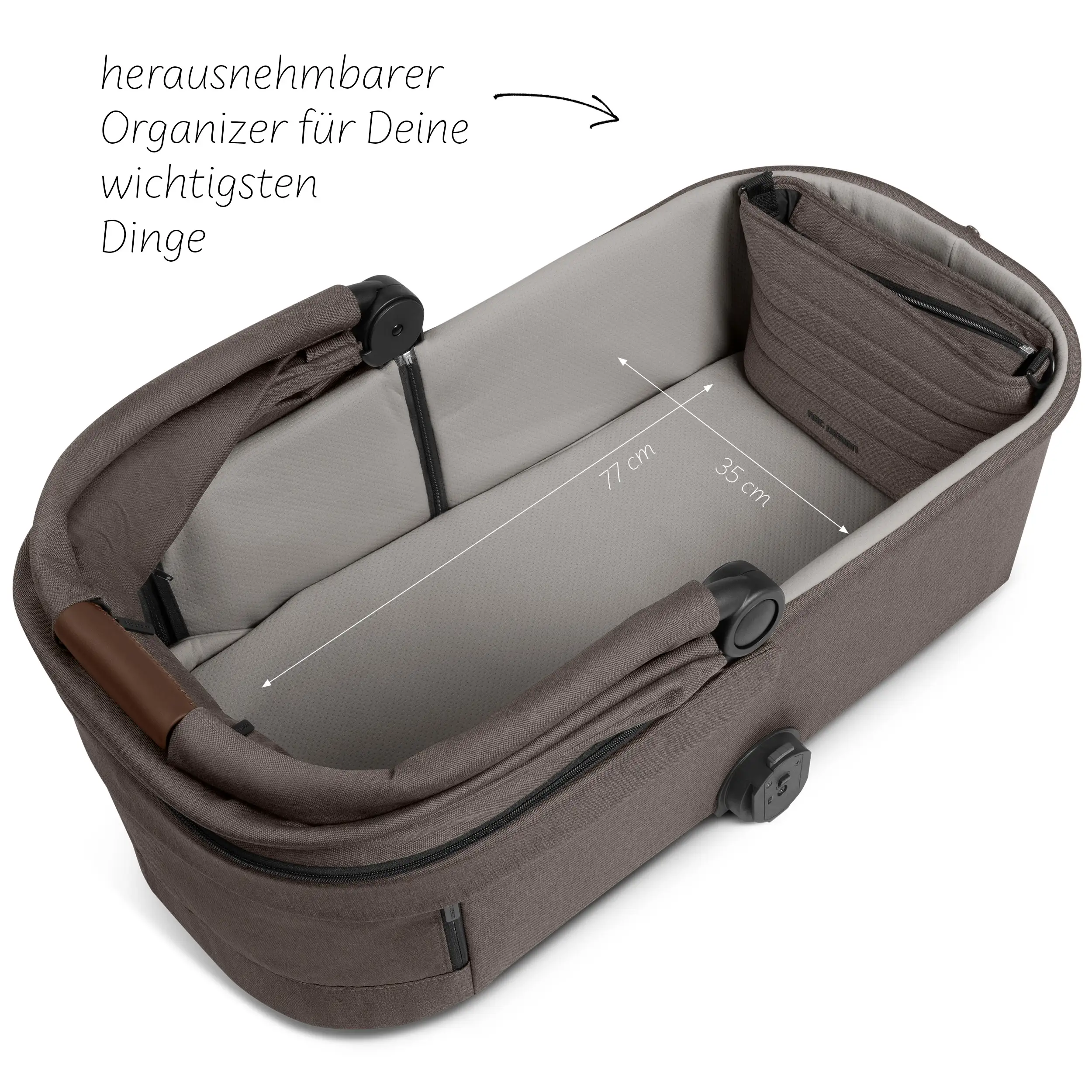 Ensemble poussette 3en1 City Life avec coque auto Maxi-Cosi Pebble 360 Pro 2 - Nature