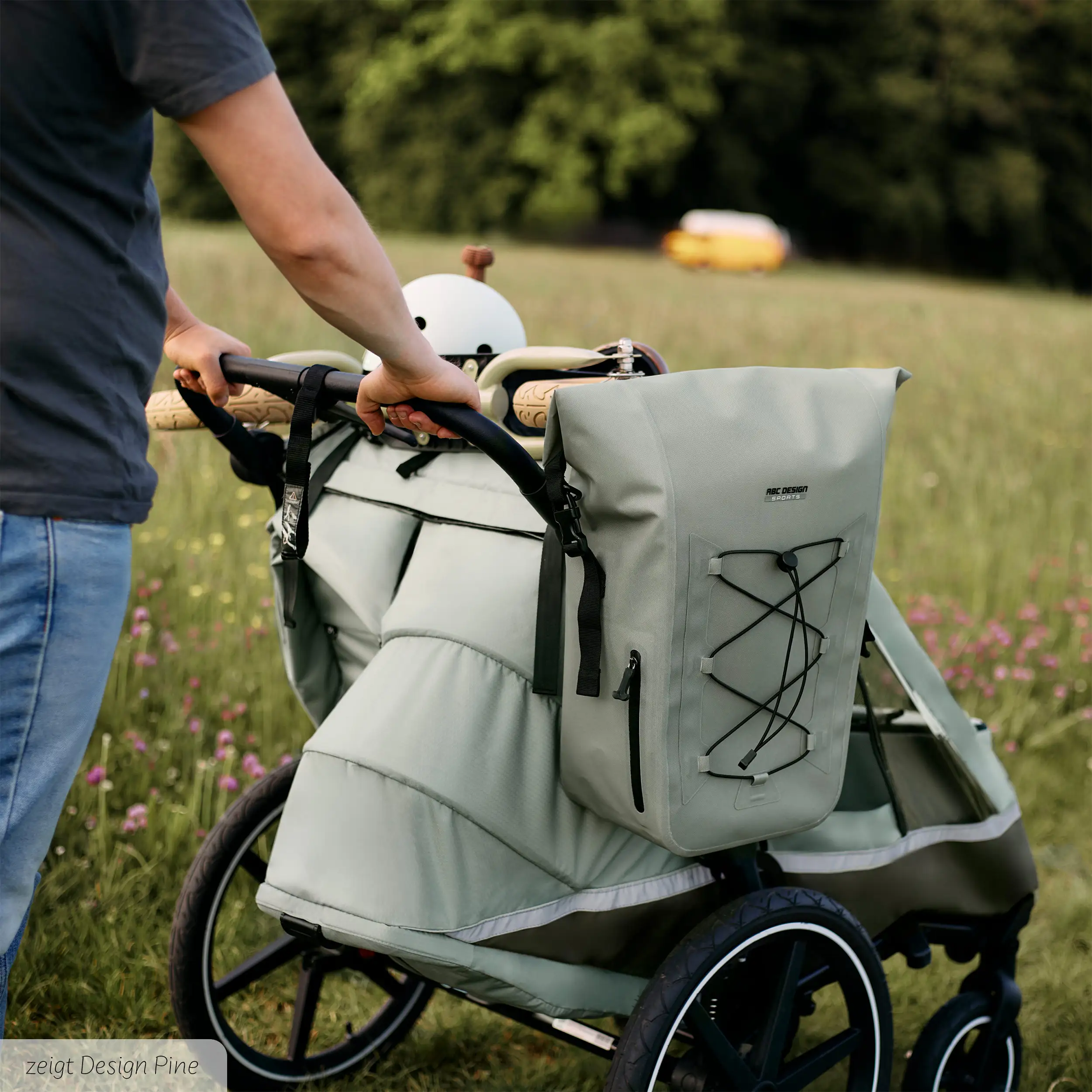 Sacoche de selle Sion 20L pour poussette remorque à vélo & quotidien - Avocado