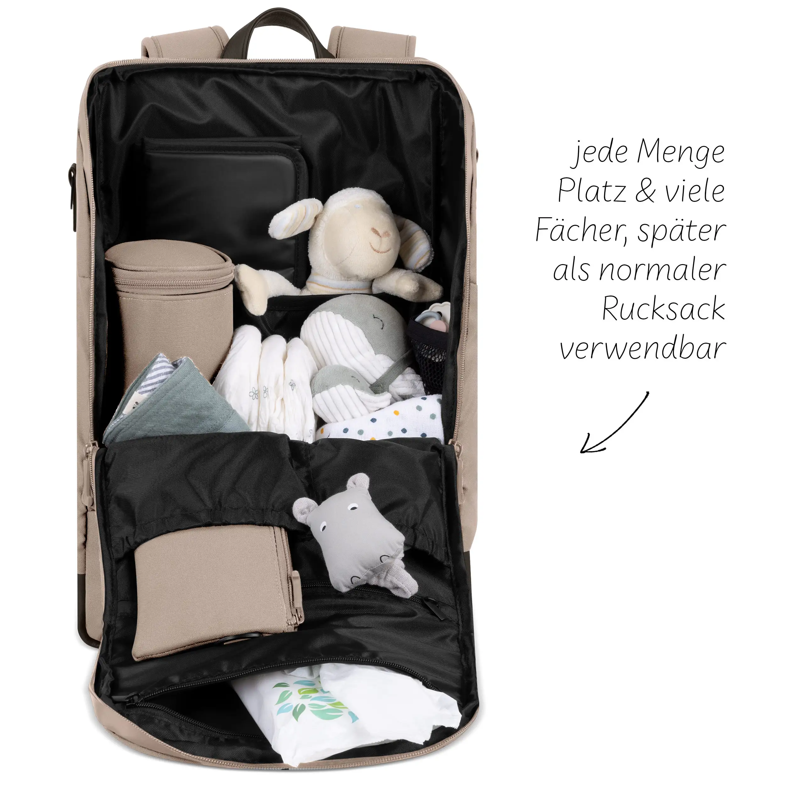 Sac à dos à langer Active - Sand
