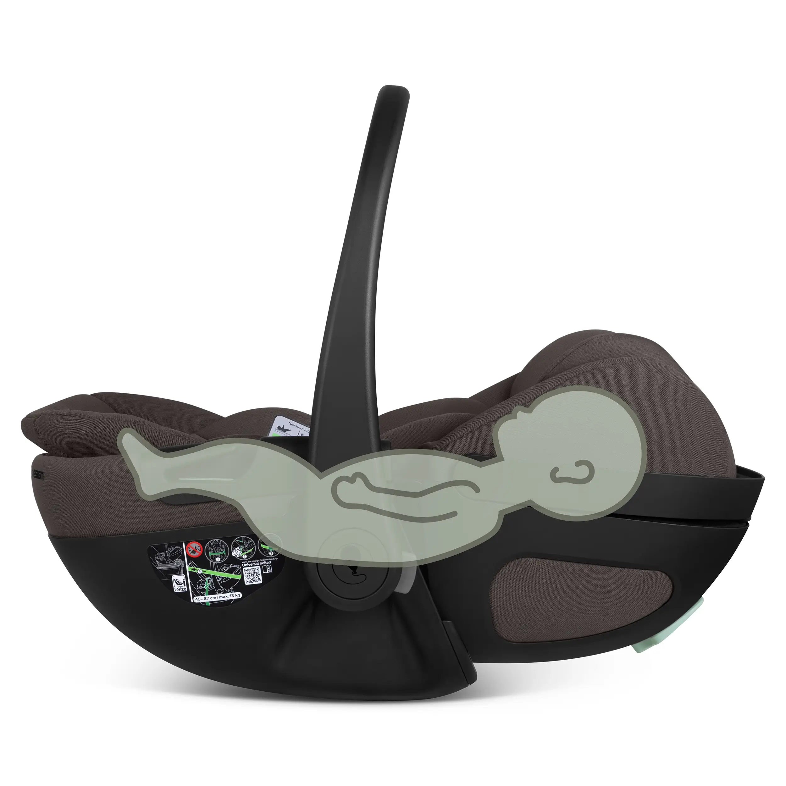 Coque auto pour bébé avec fonction allongée Calla i-Size - Falcon