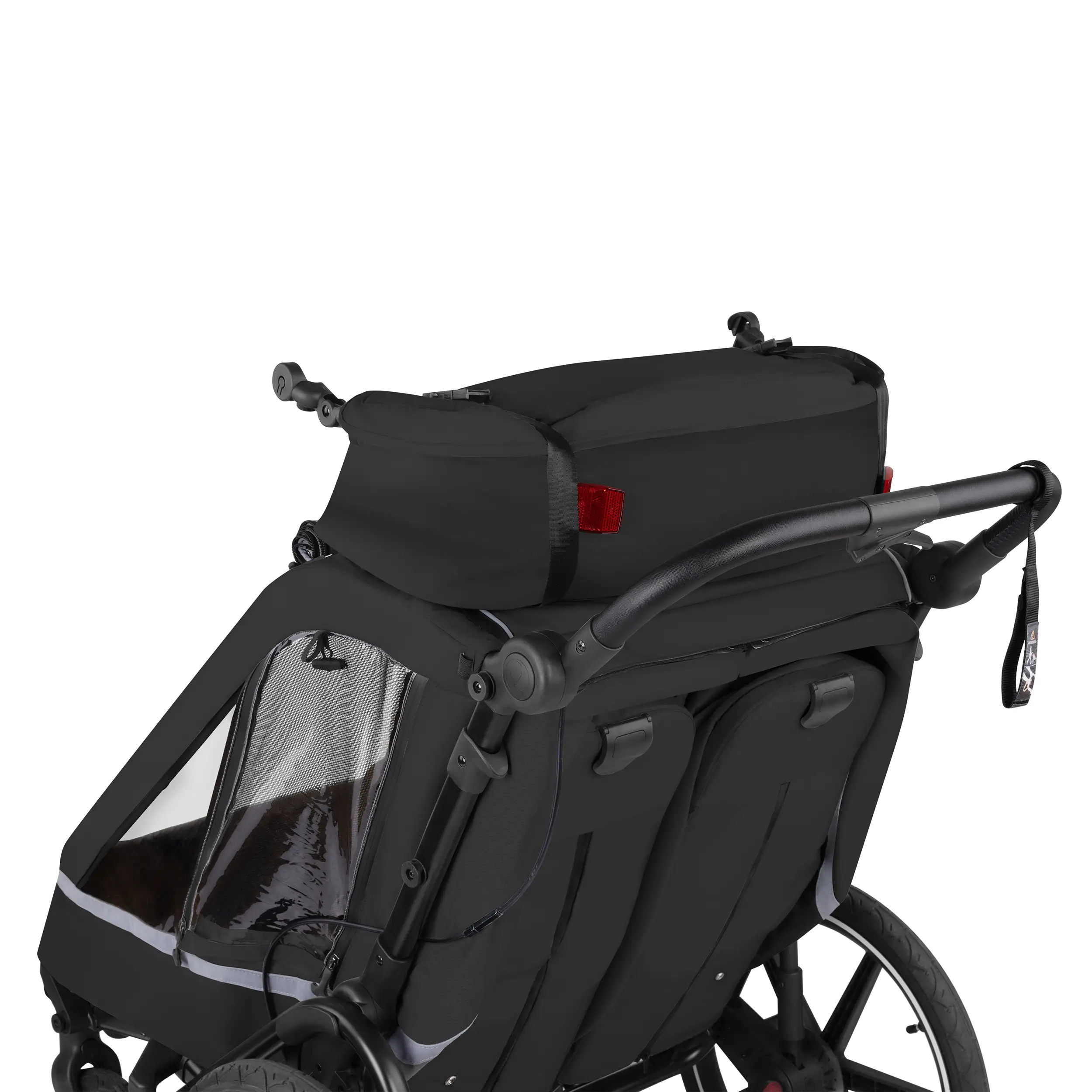 Remorque à vélo Tour avec 2 sièges confort et roues gonflables - Ink