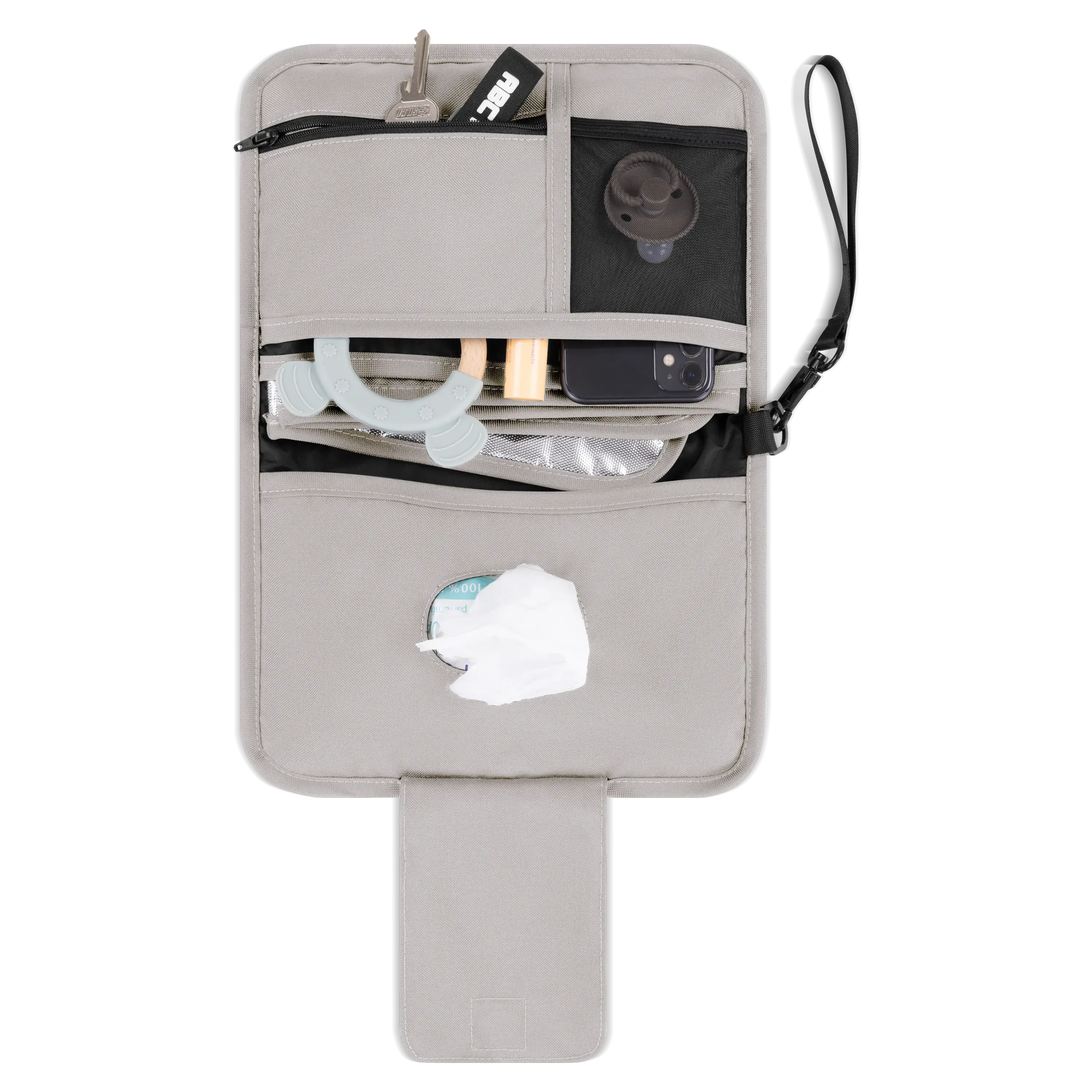 Des lingettes humides à portée de main