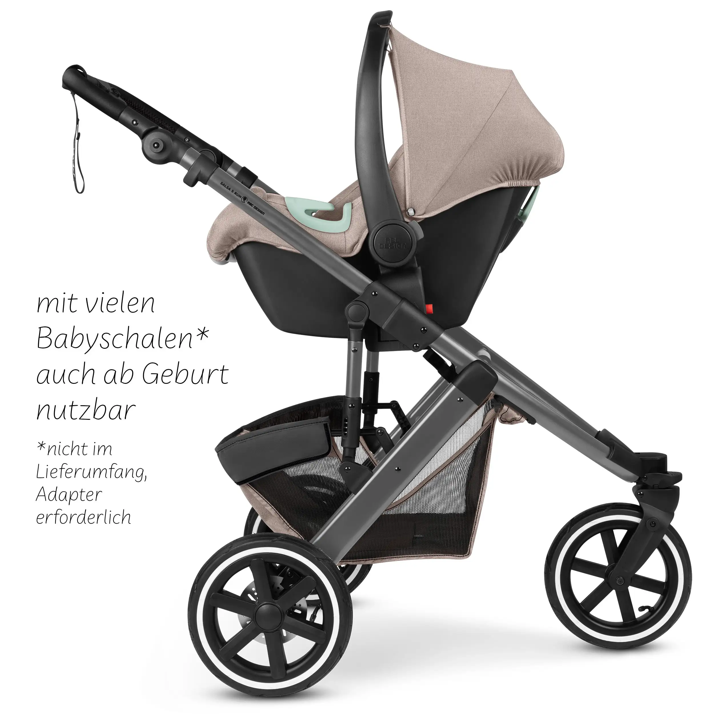 Poussette 2en1 Salsa 5 Run - Camel